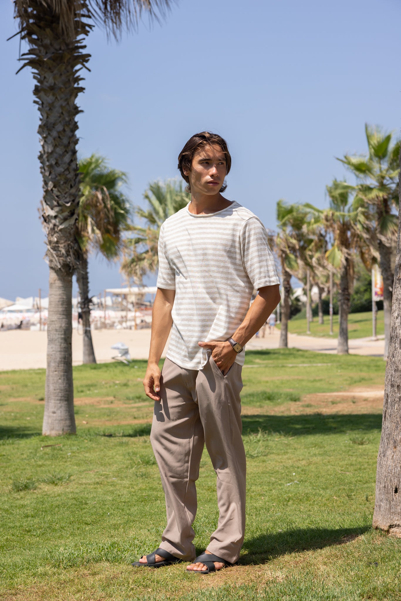 Stone Stripes Sol t Shirt