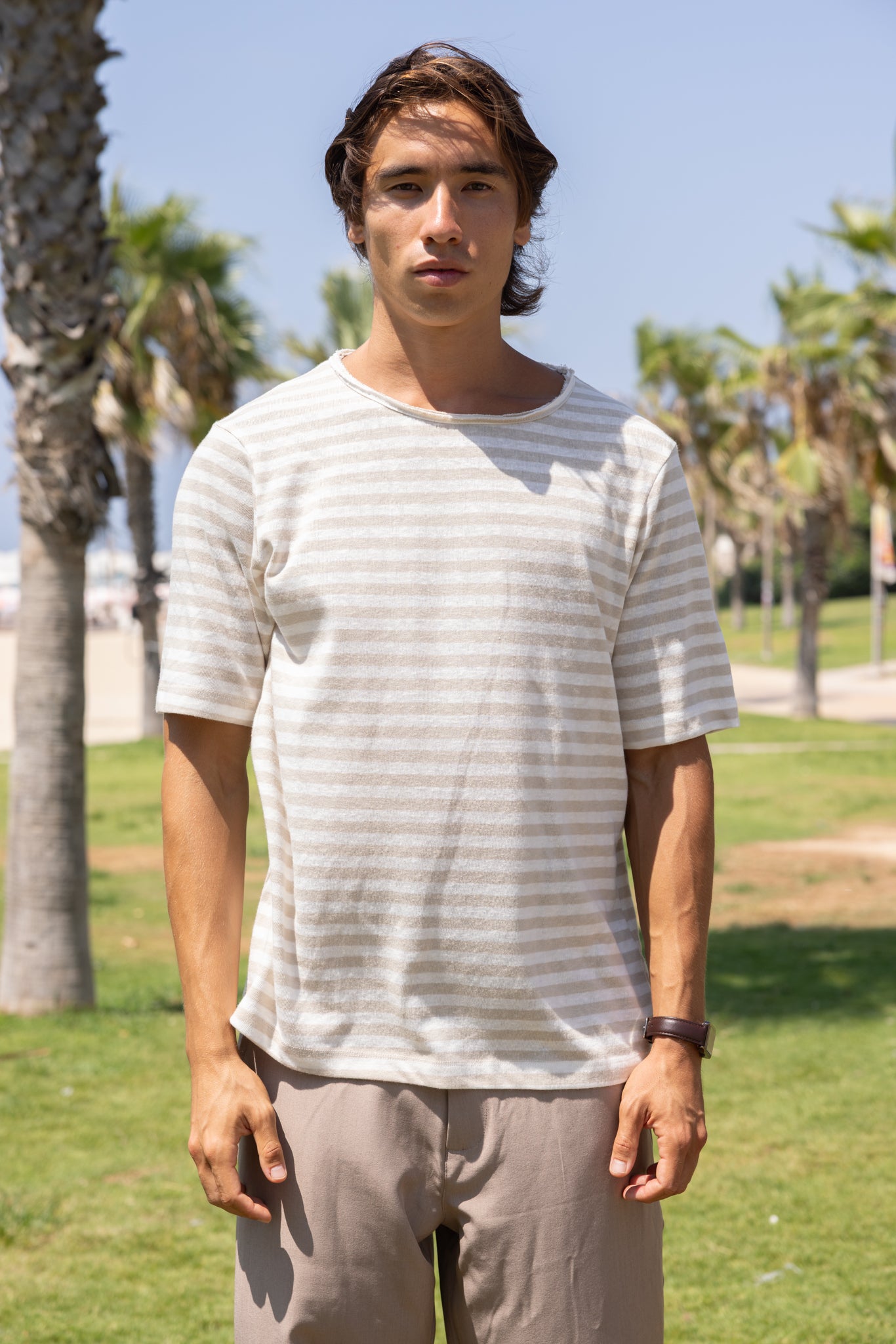 Stone Stripes Sol t Shirt
