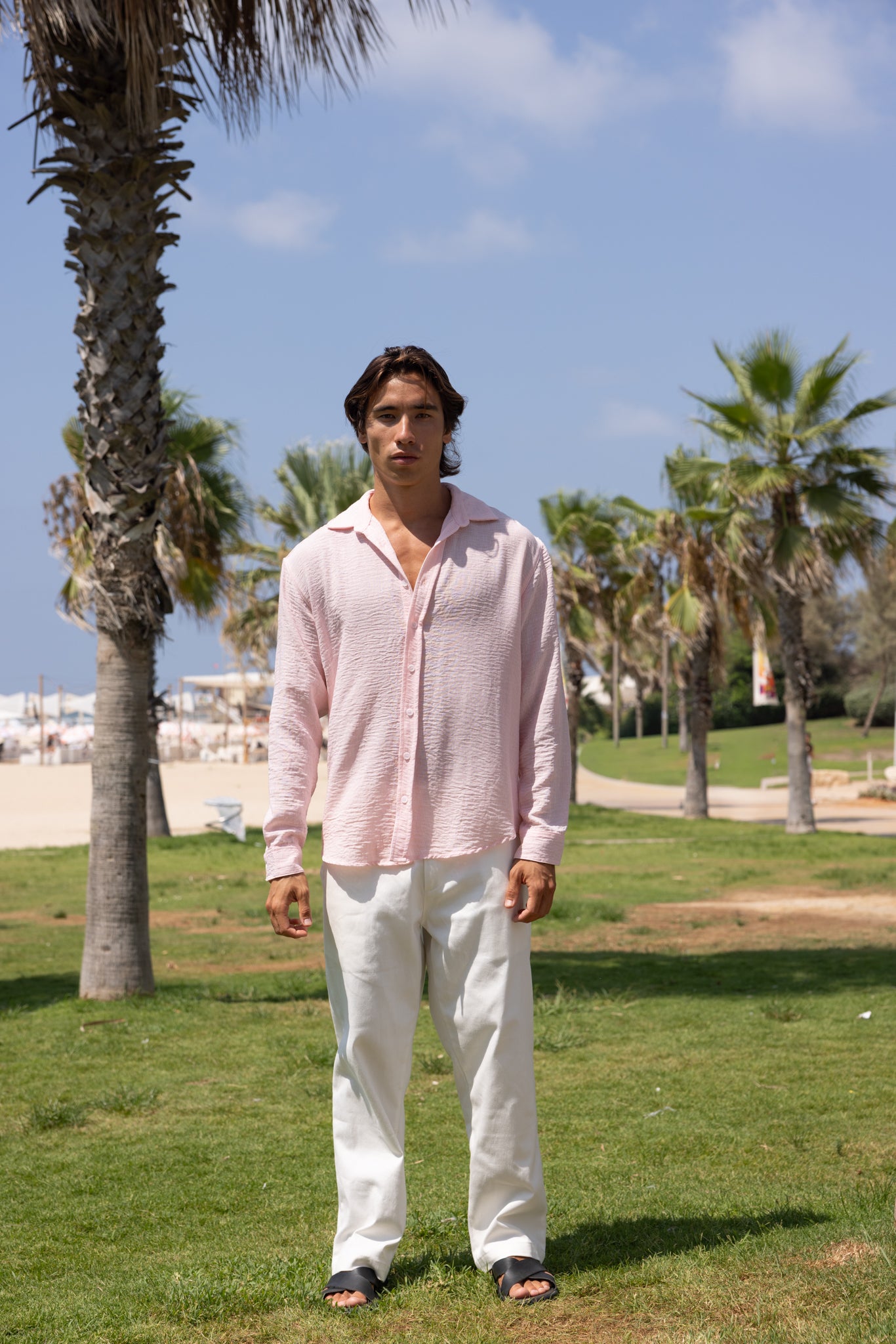 Pink Striped Capri Shirt