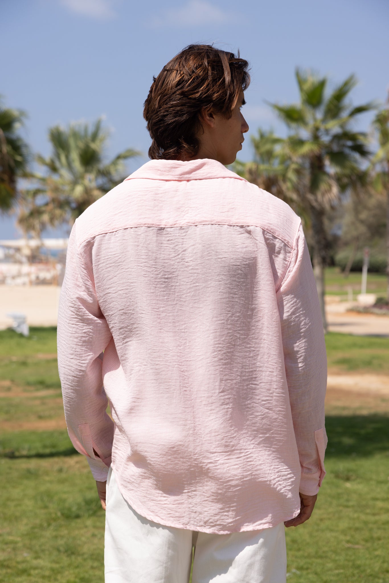 Pink Striped Capri Shirt
