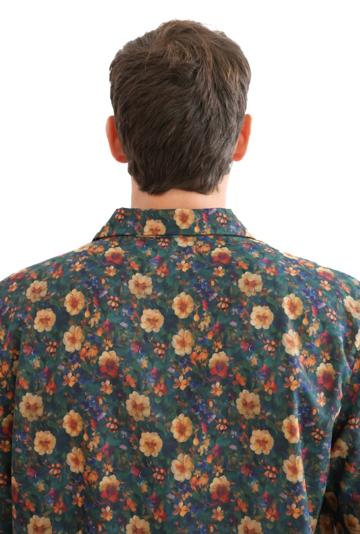 Black Flowers Printed Shirt