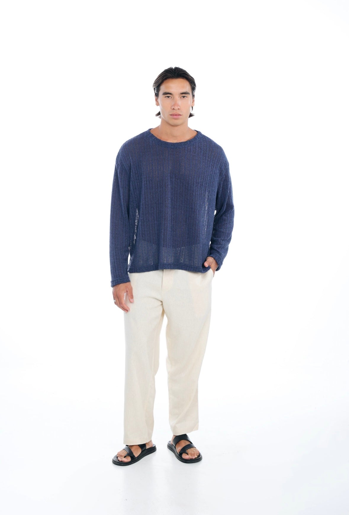 Blue Light Knit Sweater