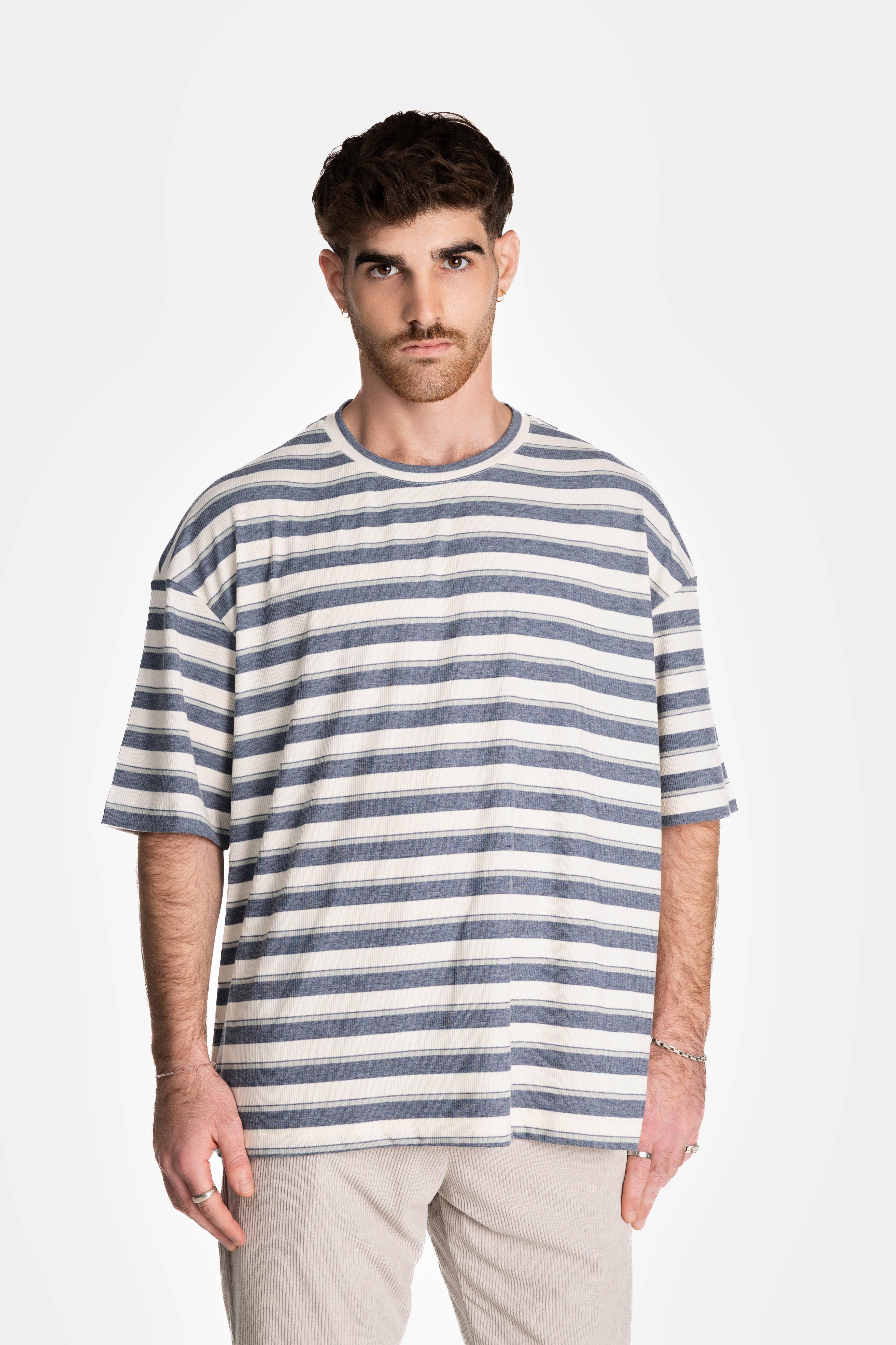 Blue Stripes Oversized T