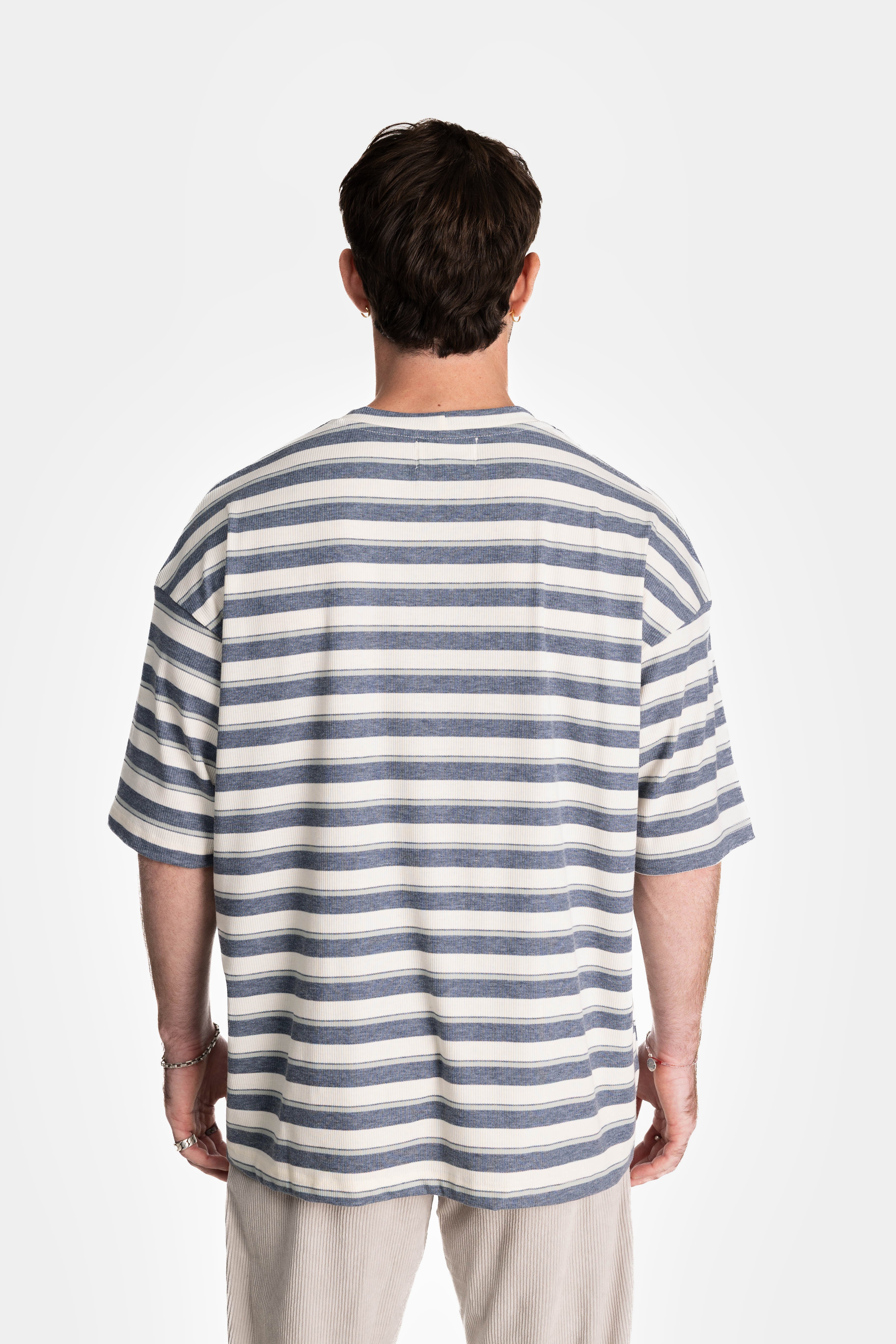Blue Stripes Oversized T