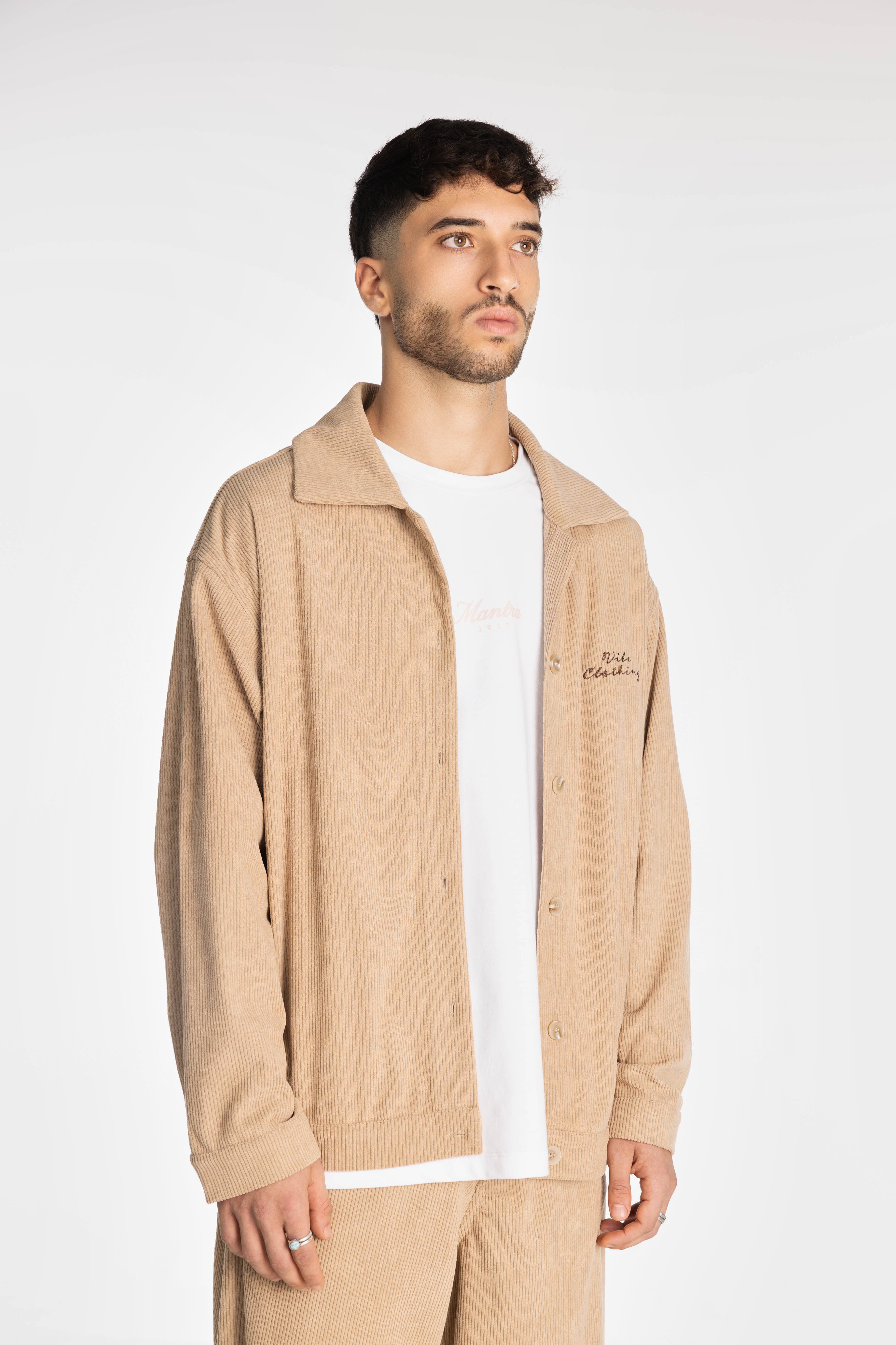 Camel Loose Corduroy Jacket