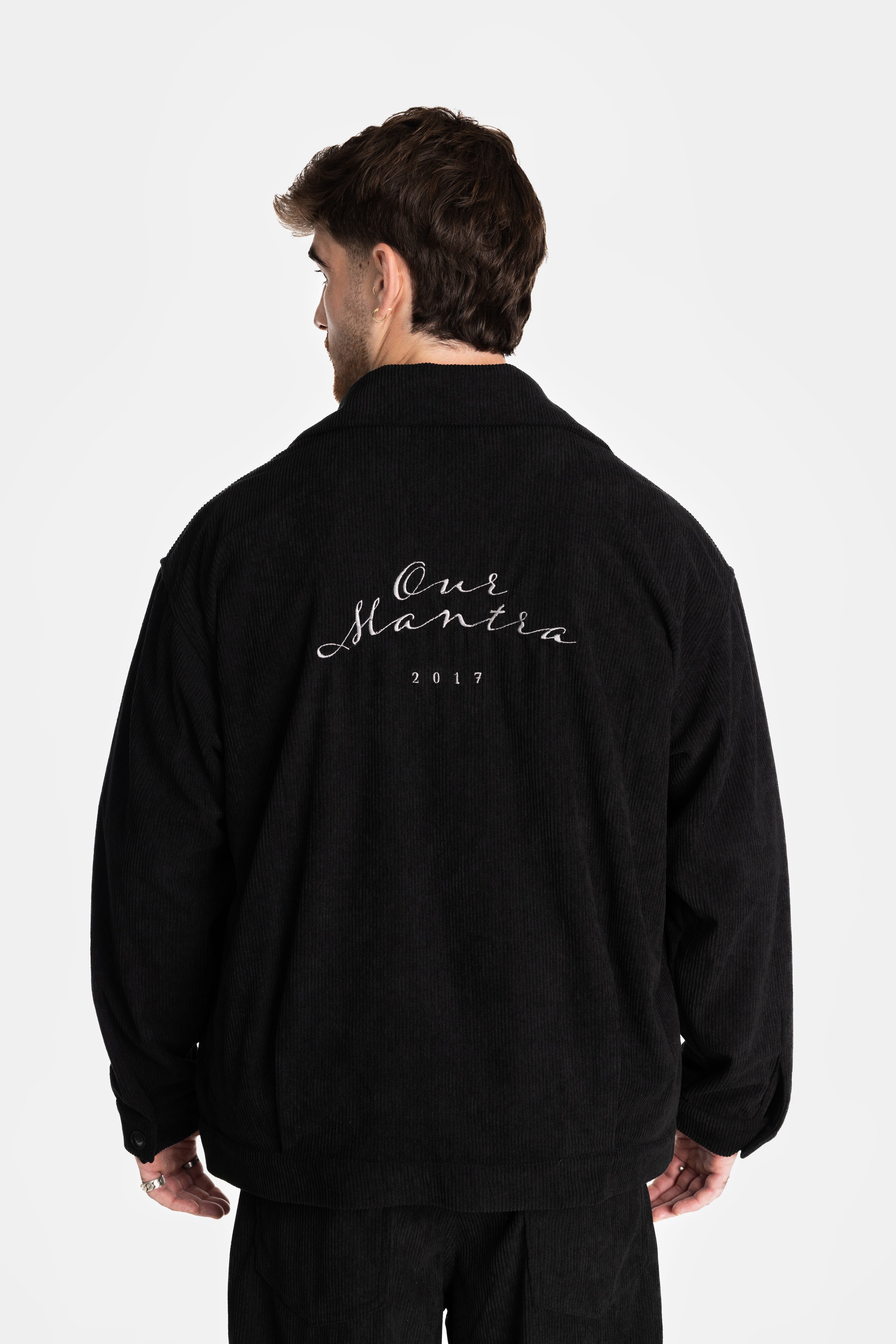 Black Loose Corduroy Jacket