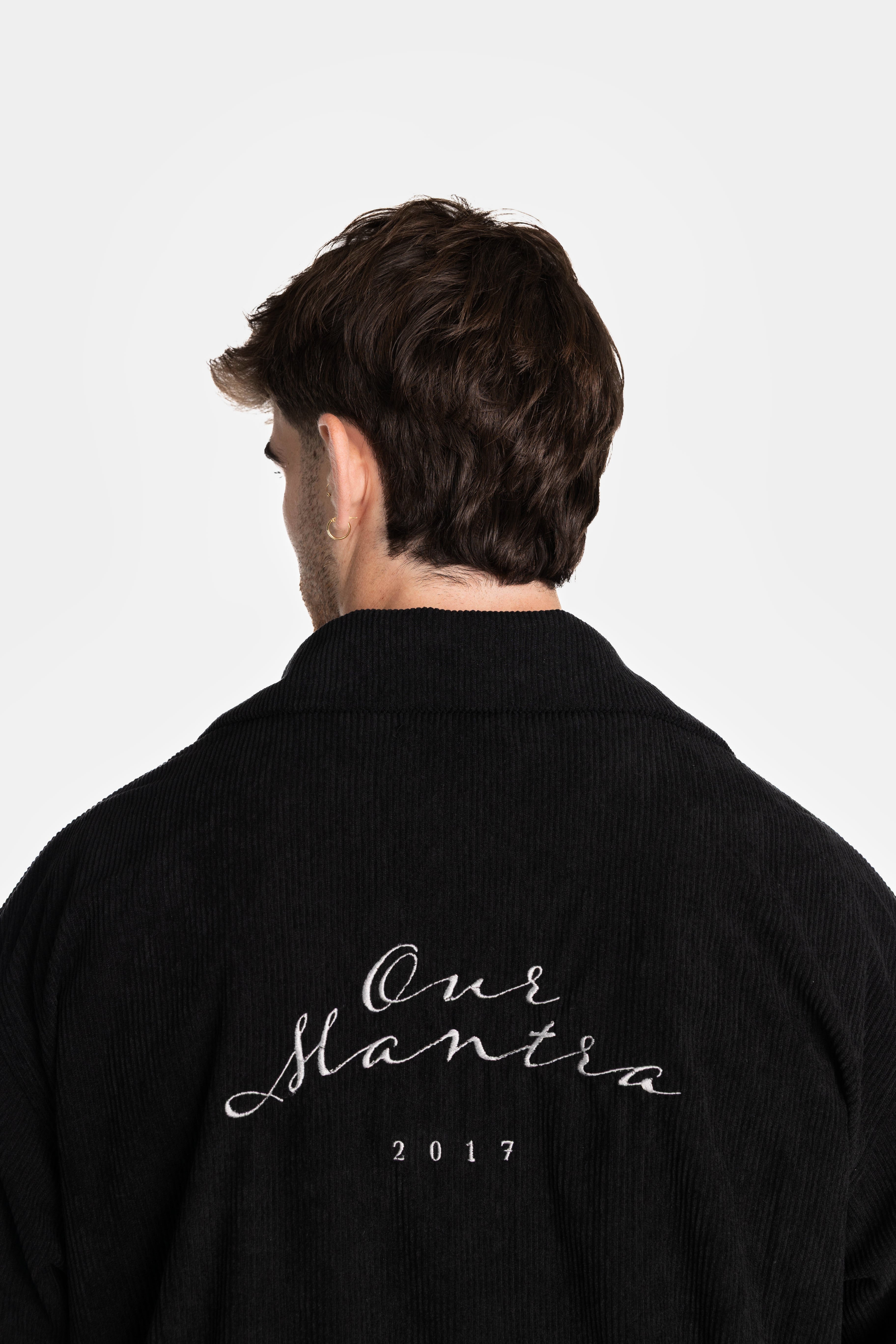 Black Loose Corduroy Jacket