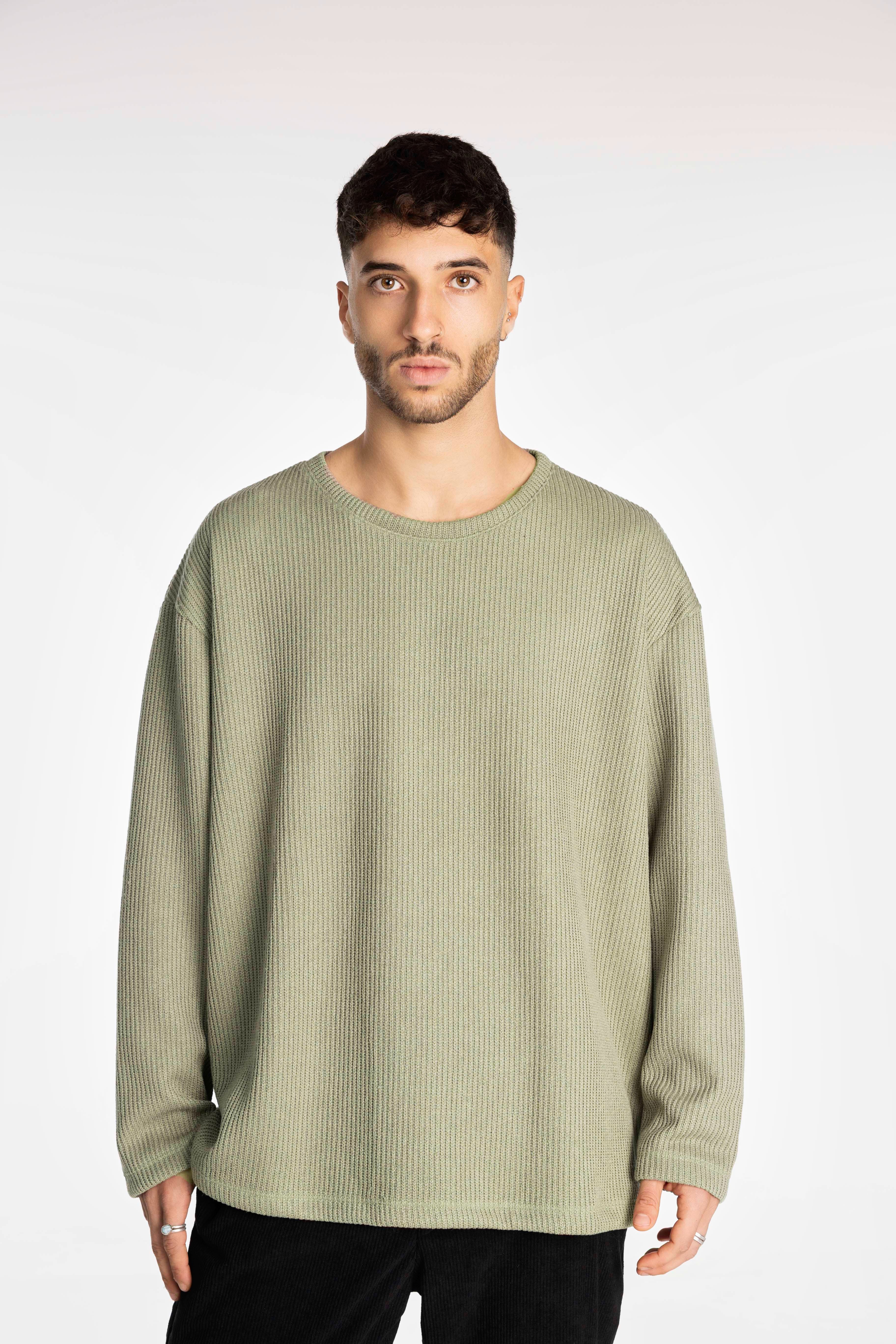Olive Knit Oversized Sweater