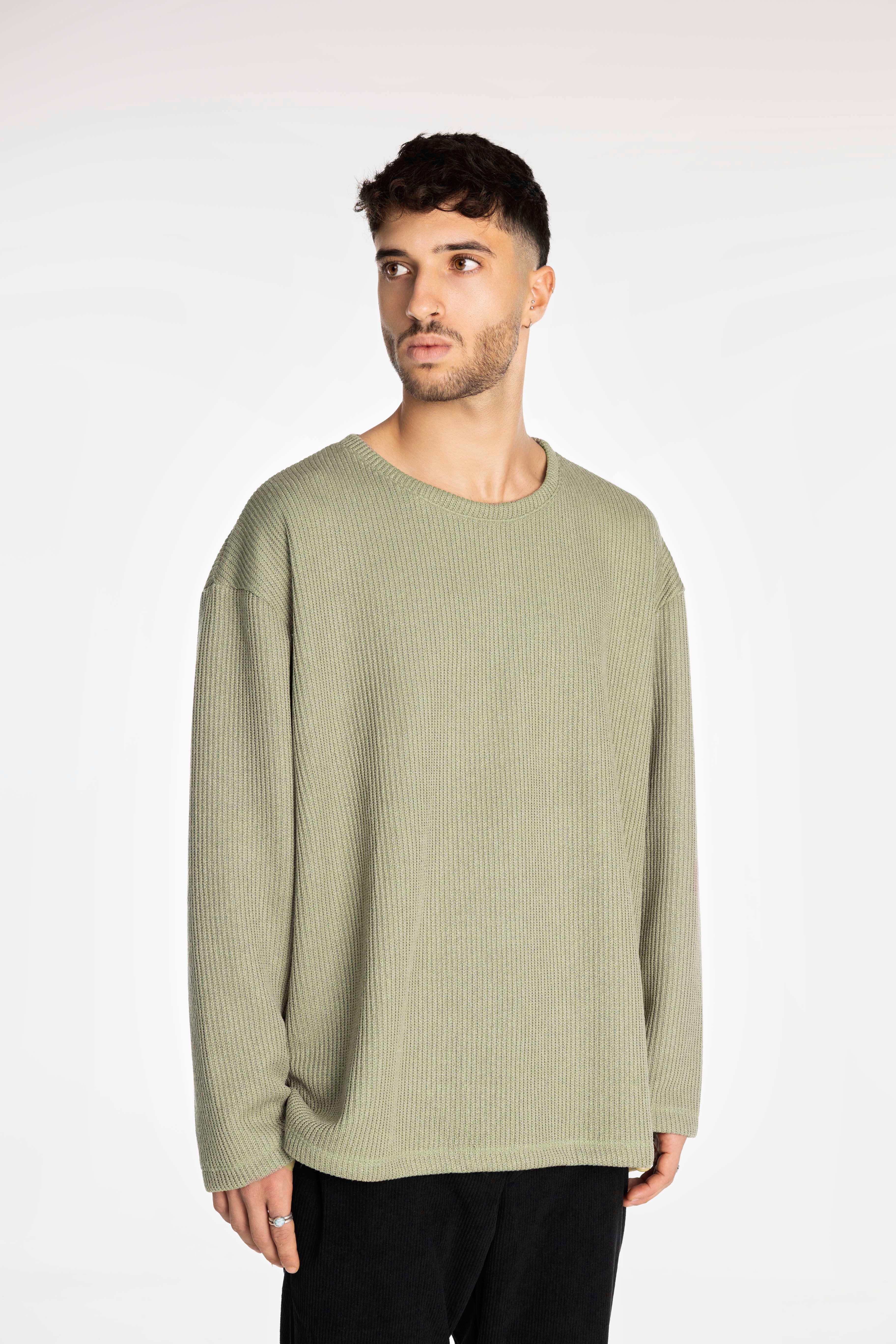 Olive Knit Oversized Sweater
