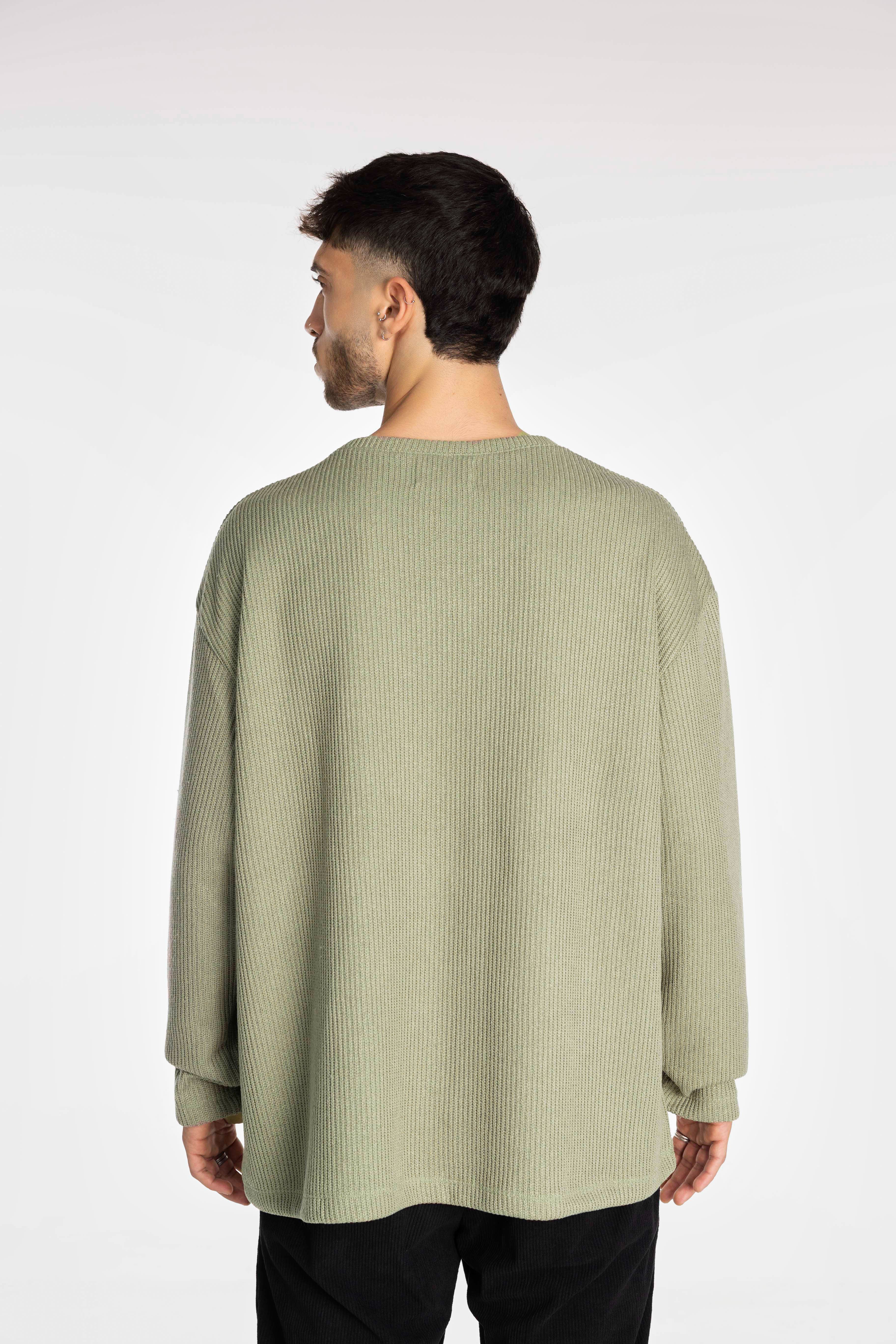 Olive Knit Oversized Sweater