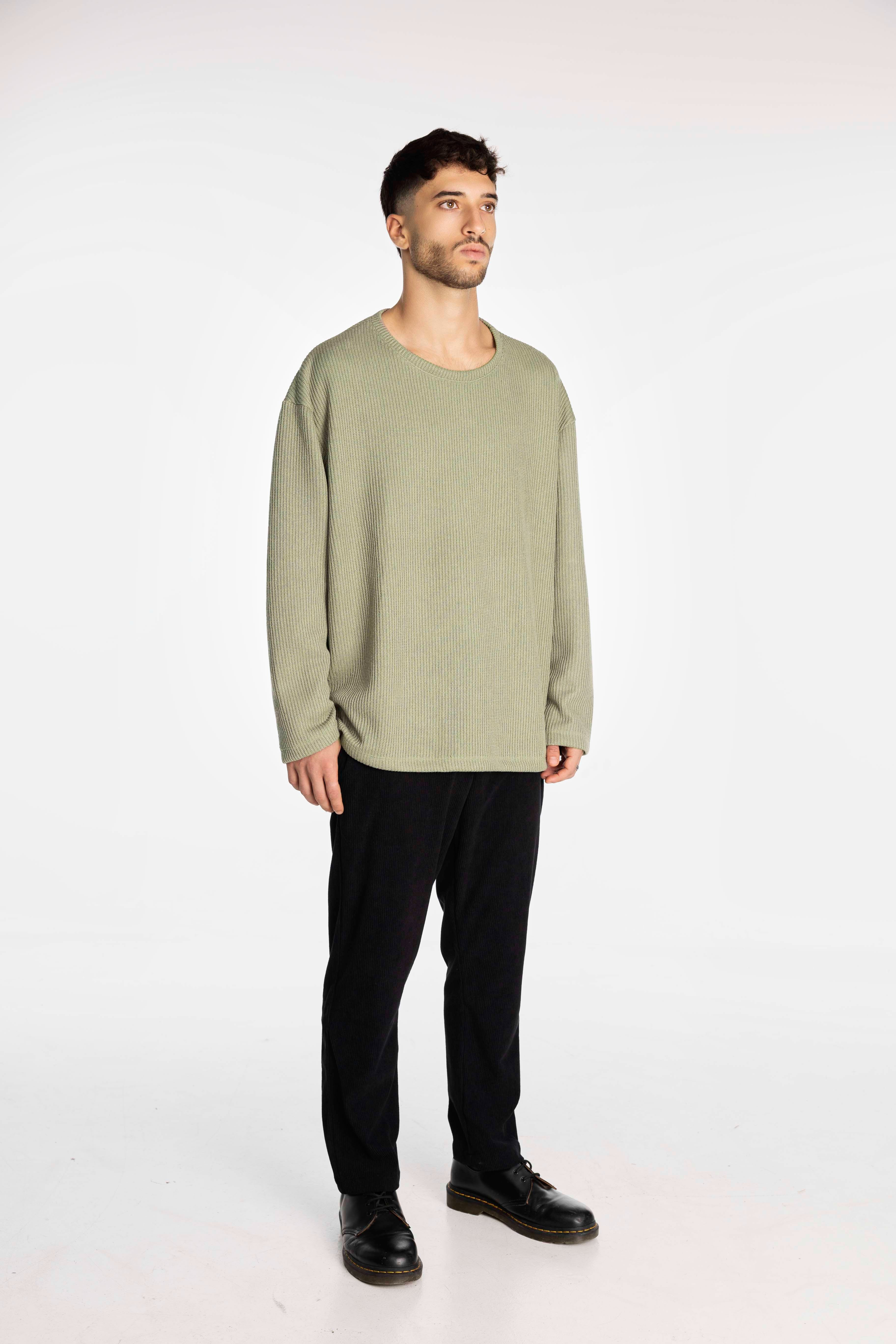 Olive Knit Oversized Sweater