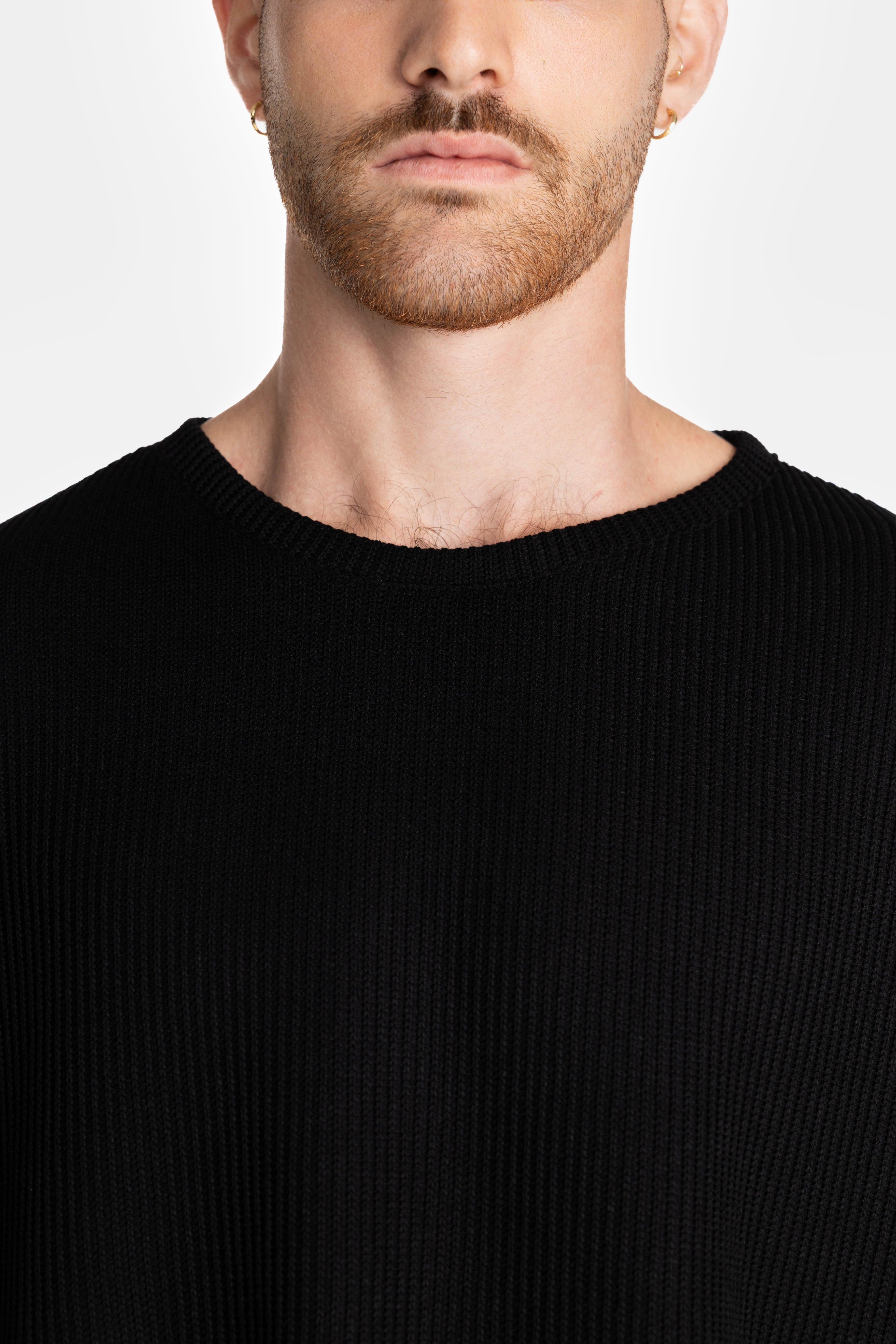 Black Knit Oversized Sweater