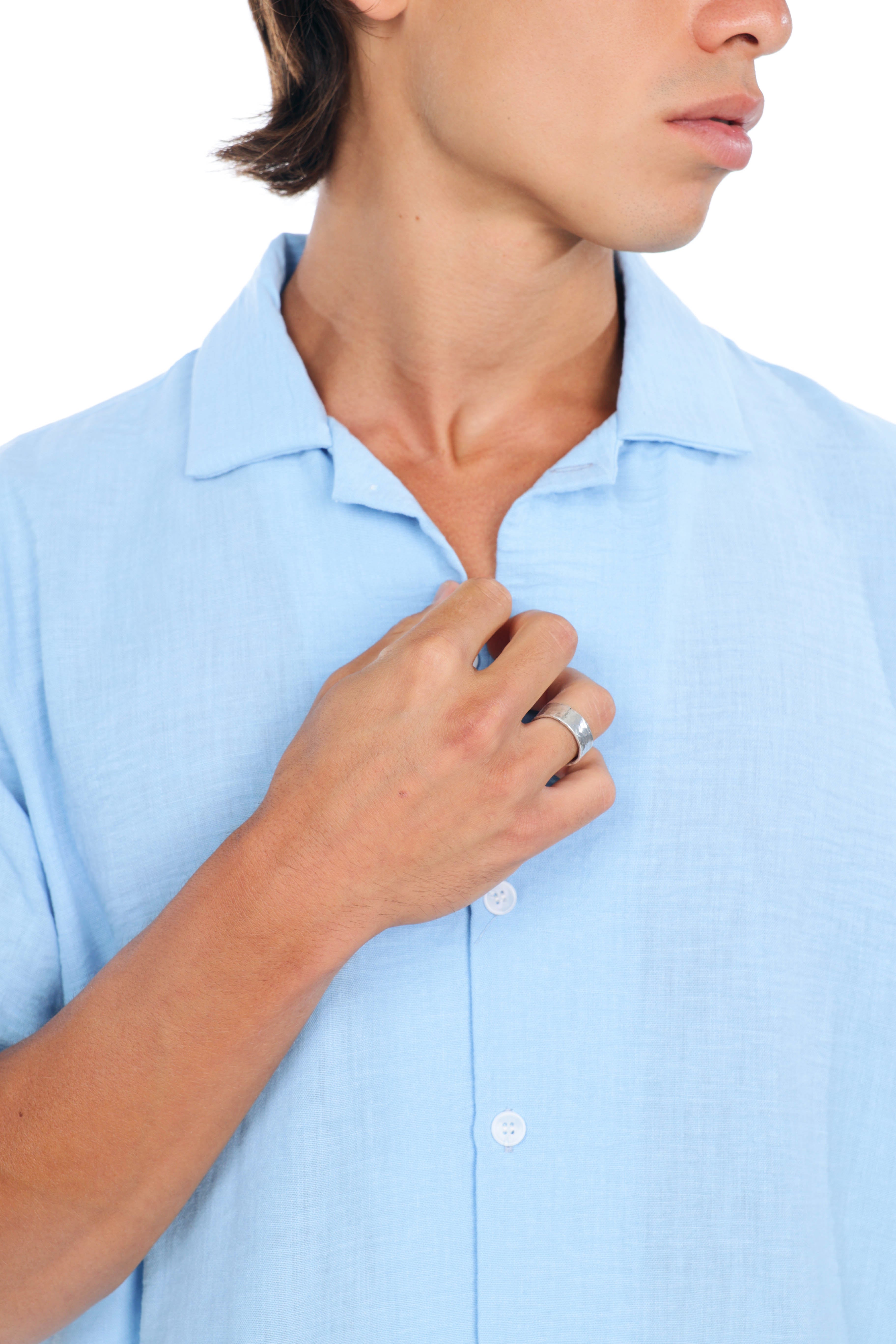 Blue Linen Shirt