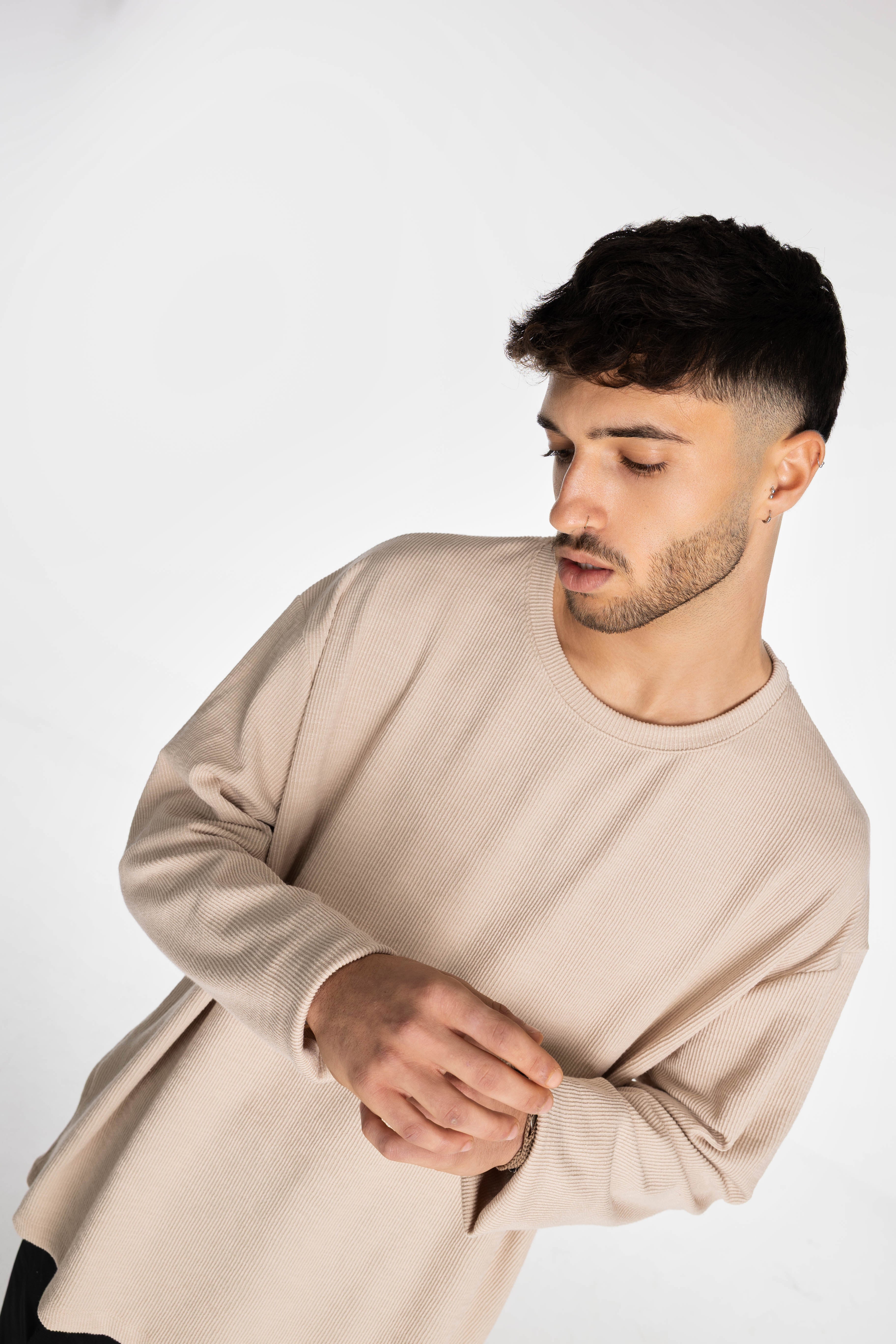 Stone Long Rib Oversized T