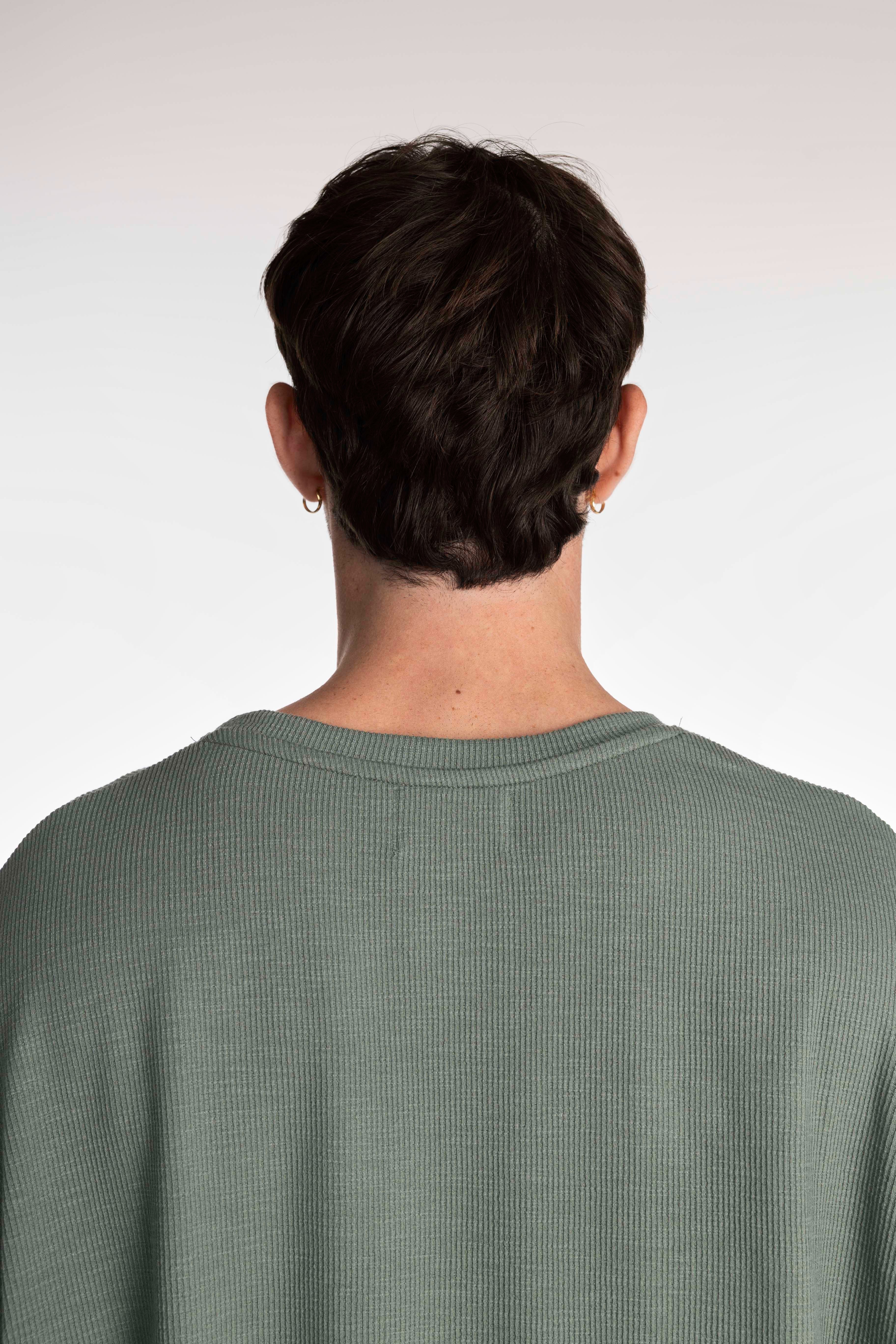 Olive Long Rib Oversized T