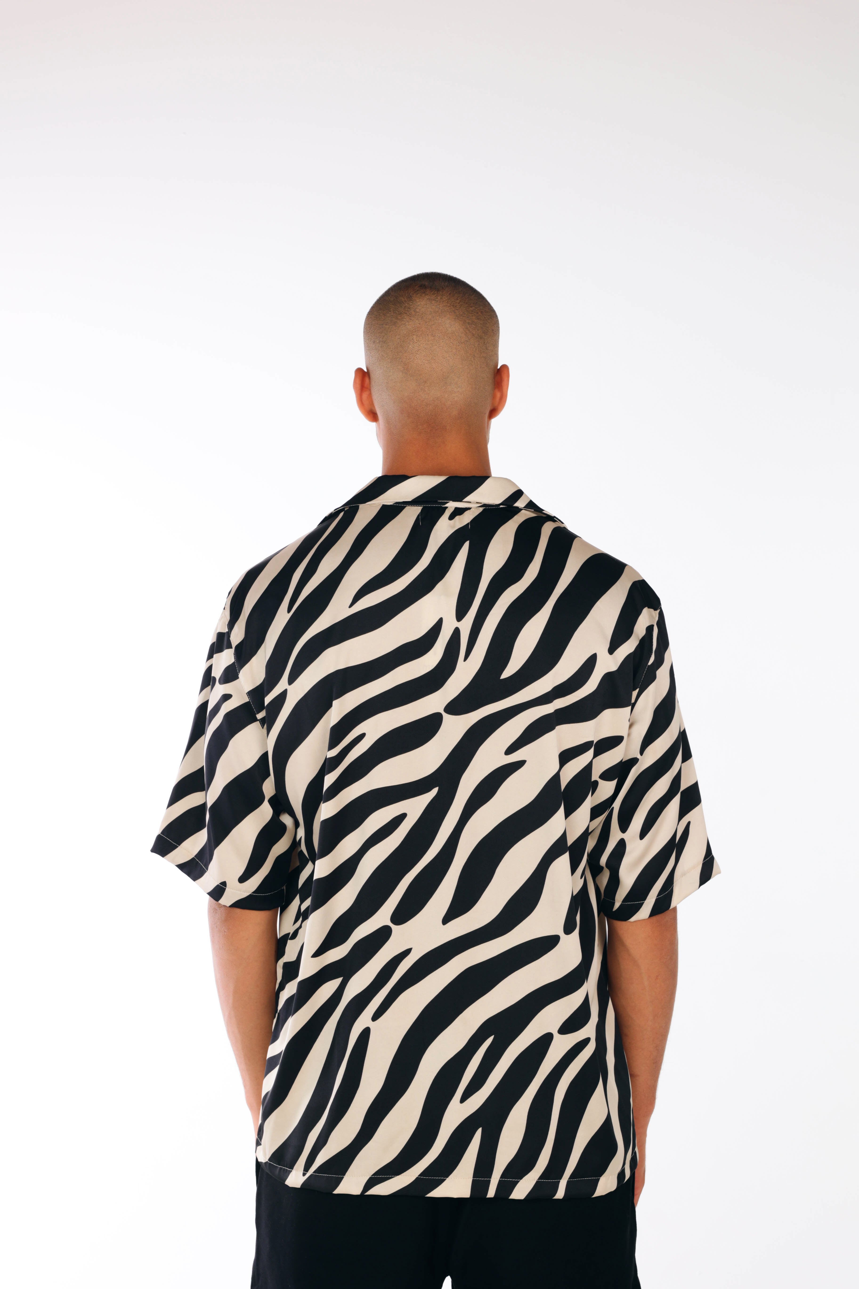 Zebra oversized shirt print