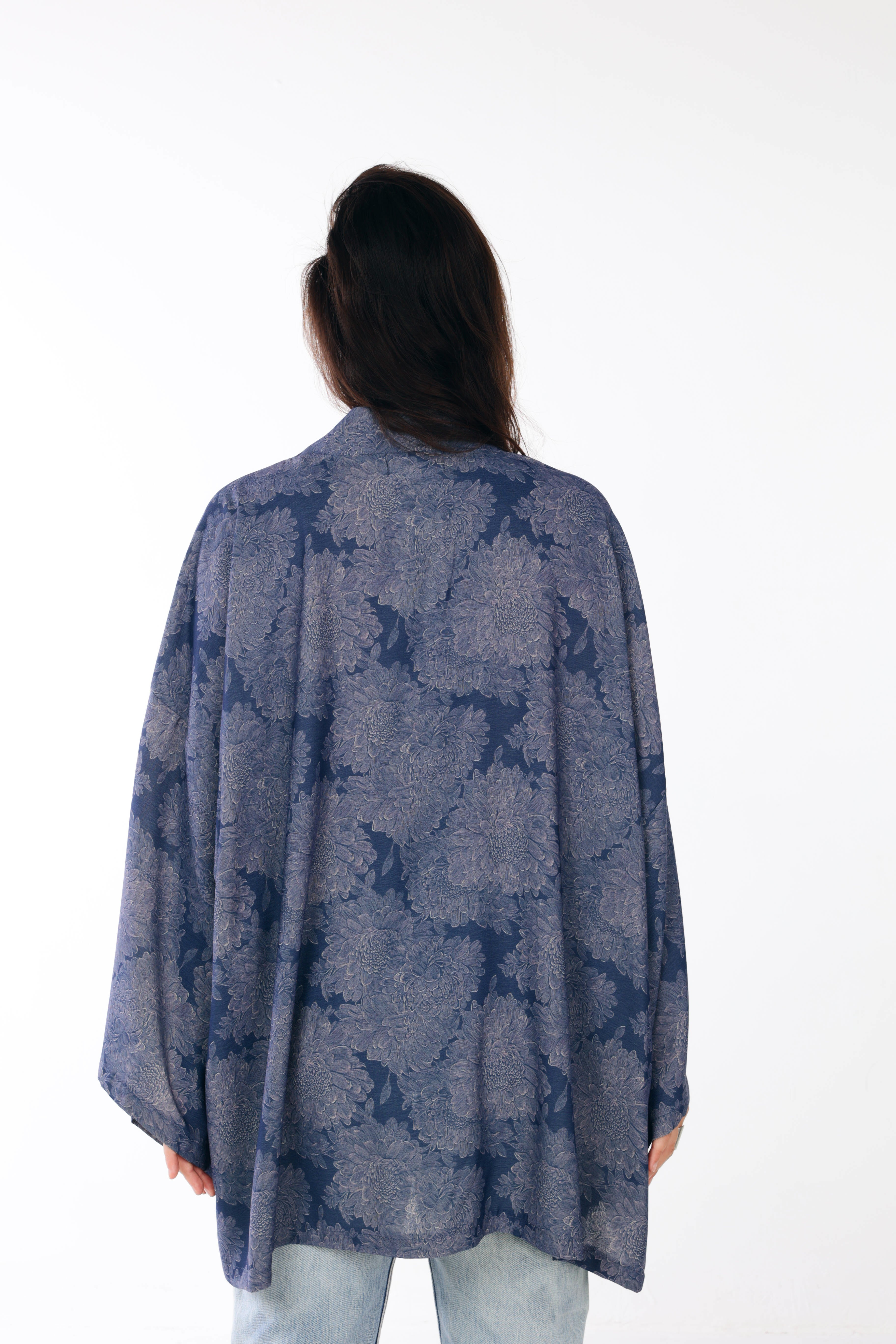 Royal blue Kimono