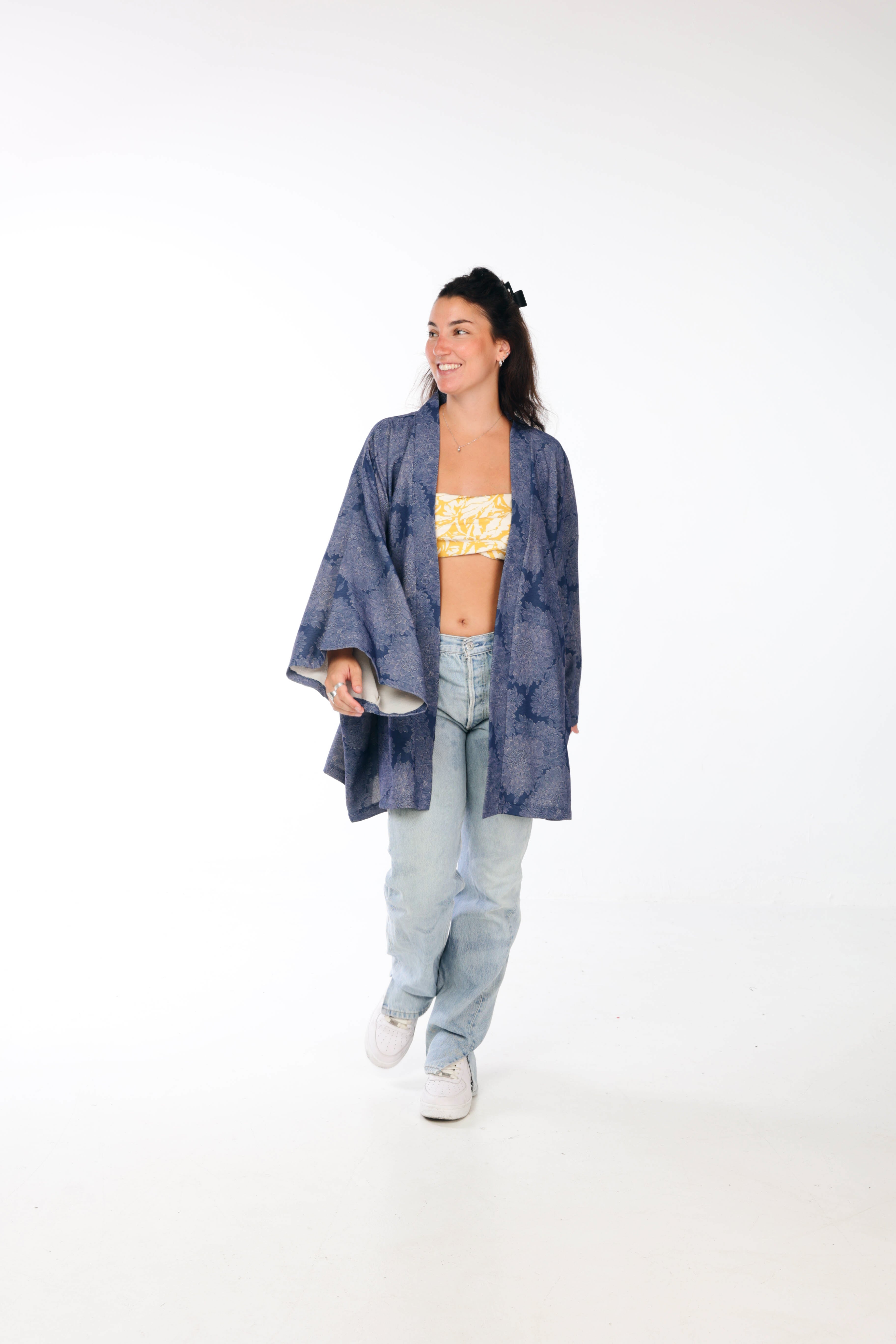 Royal blue Kimono