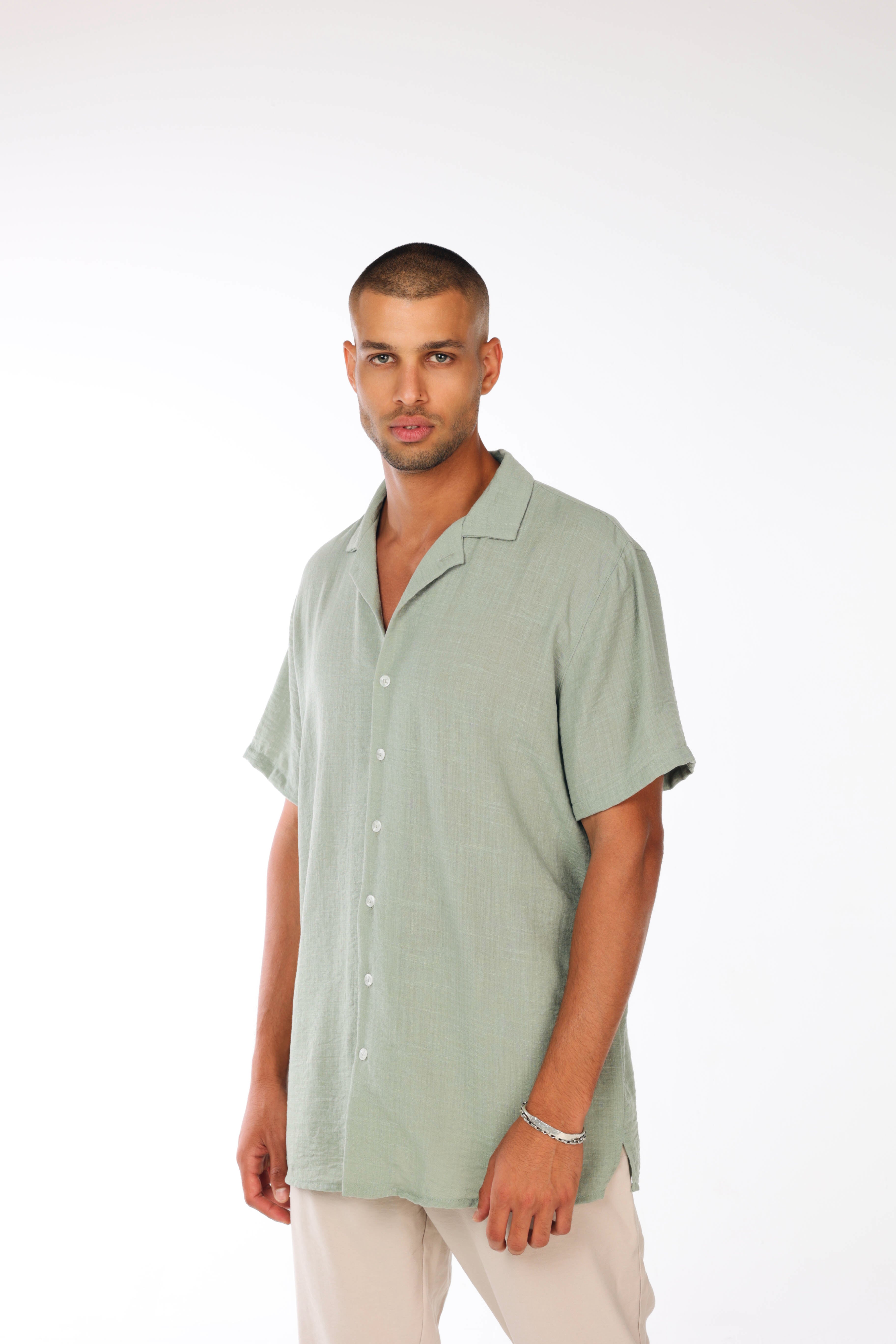 Green Linen shirt