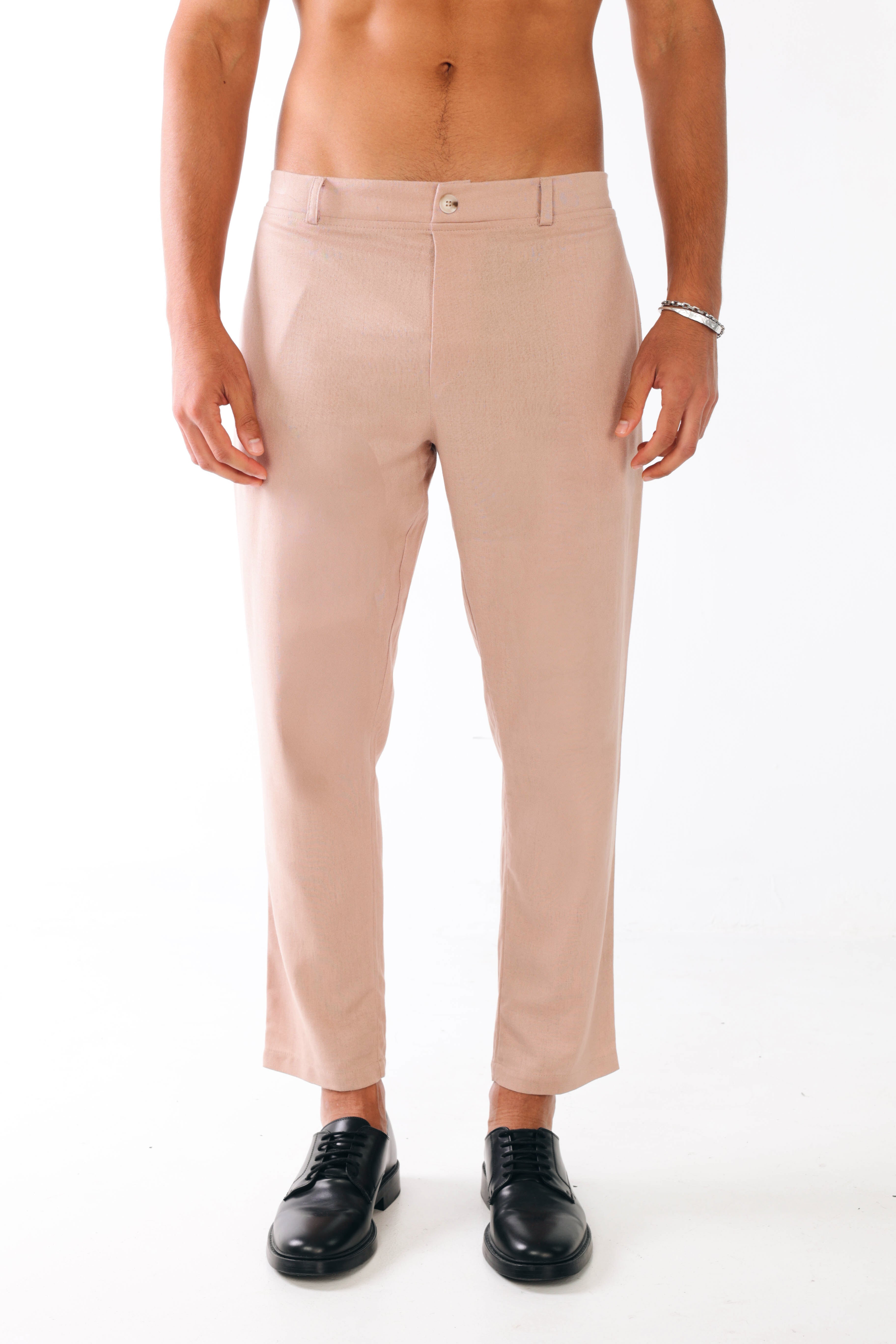 Slim fit rusty Linen