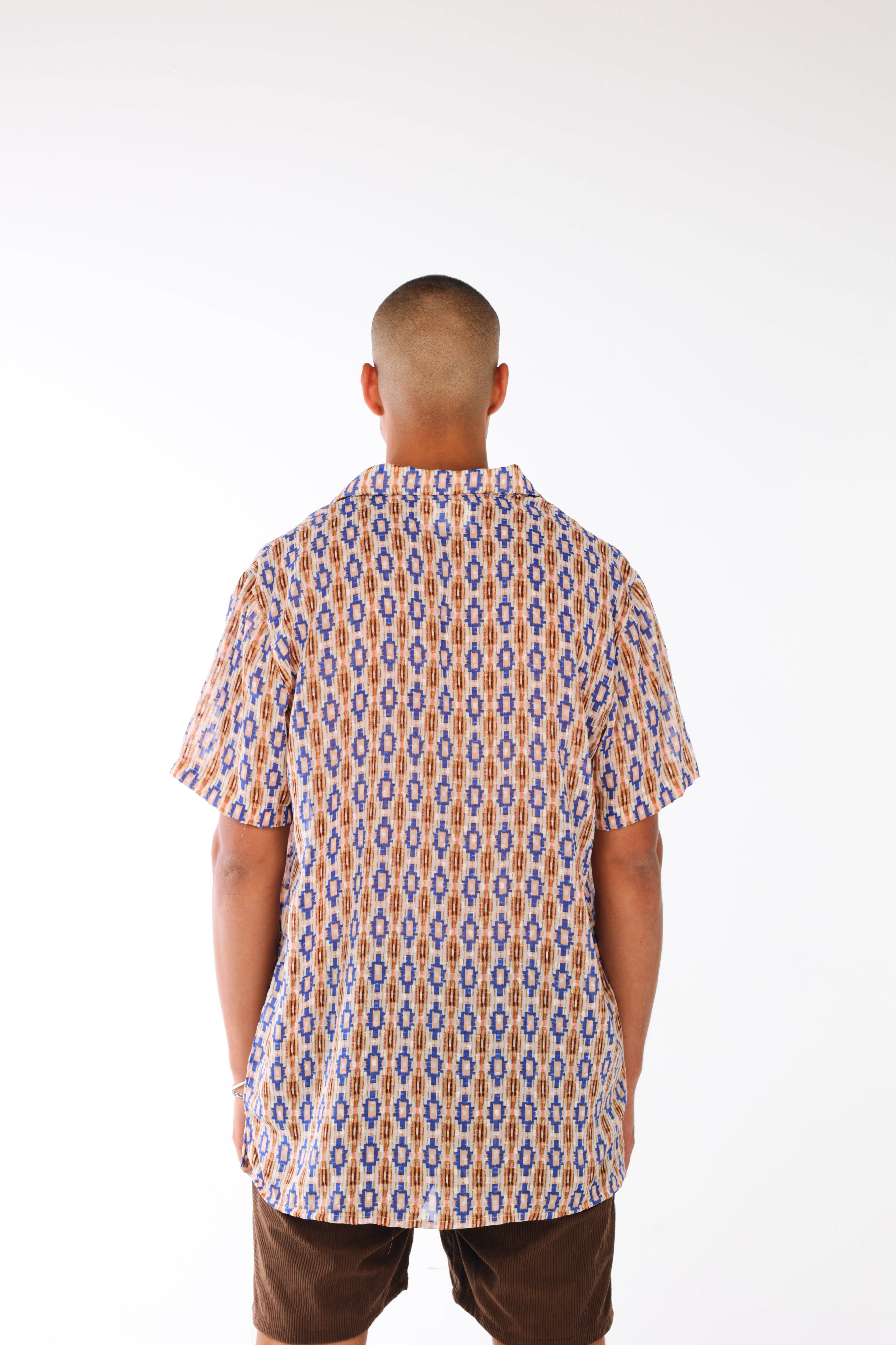Transparent colorful printed shirt