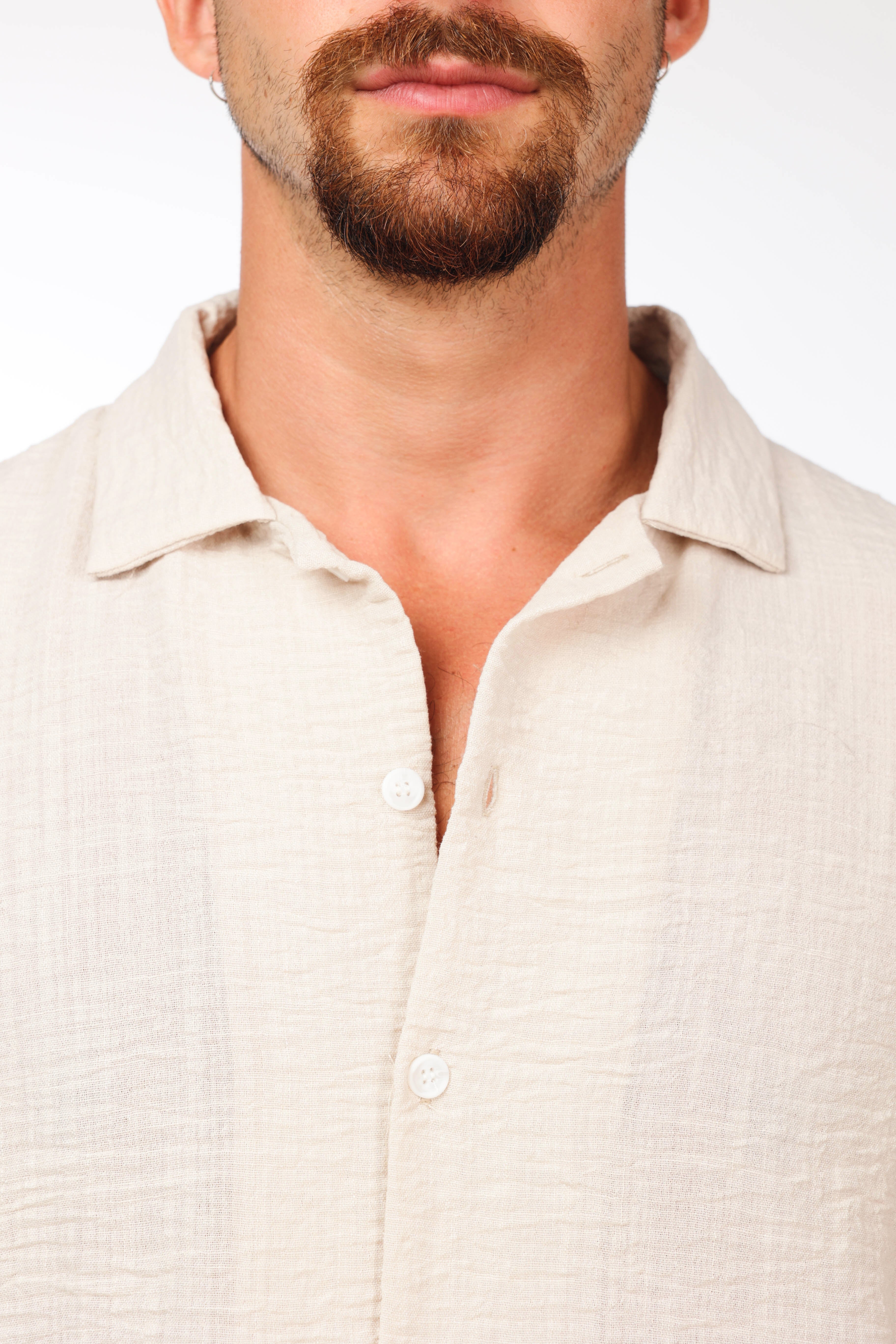 Cream Linen shirt