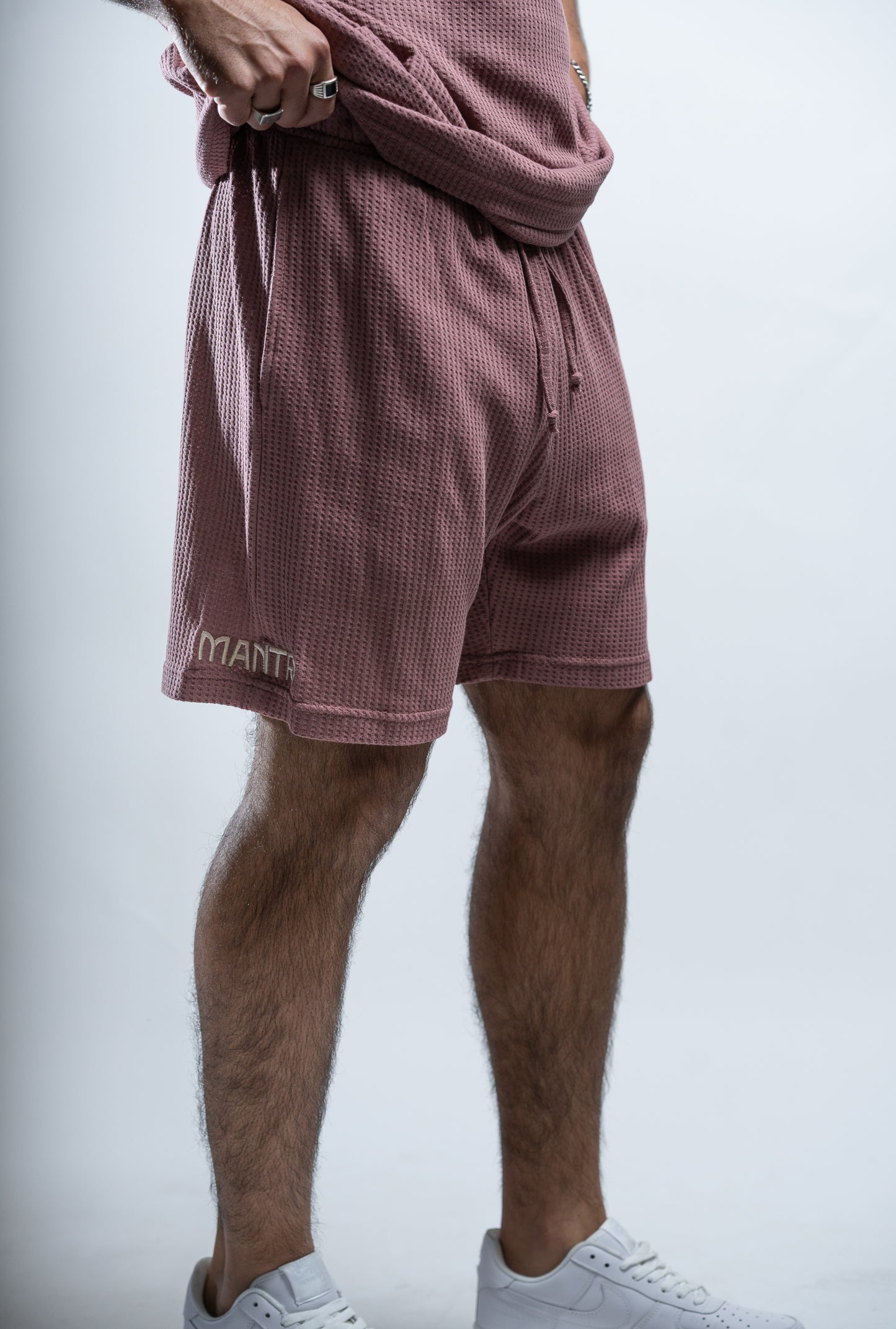 שורט וופל בורדו