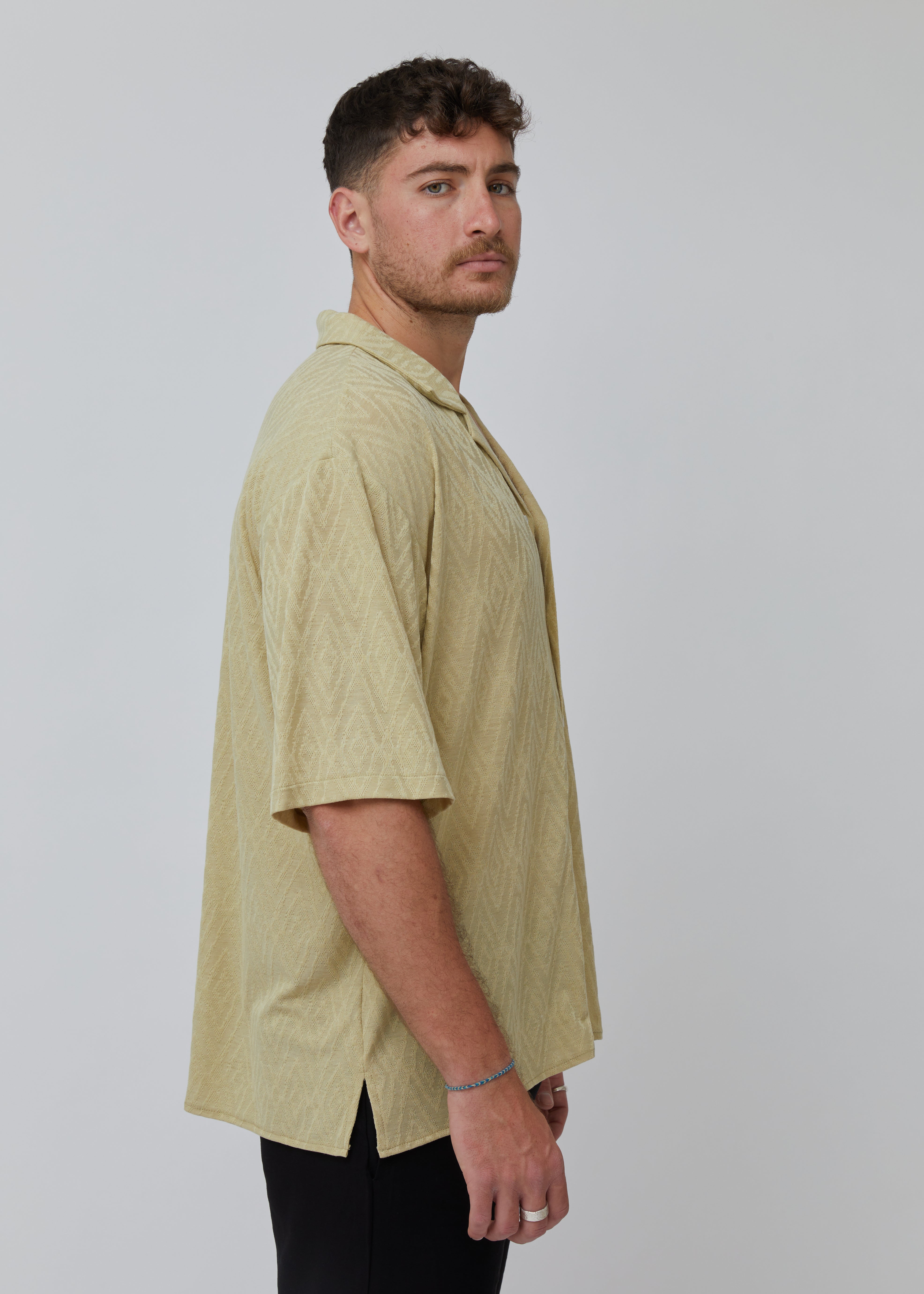 Oversized mint spring shirt