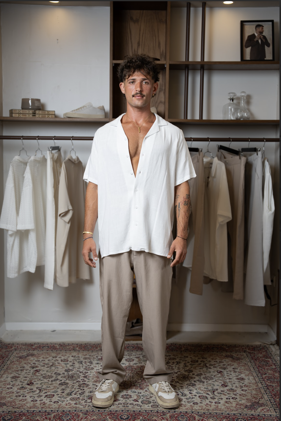 White Oasis Linen Shirt