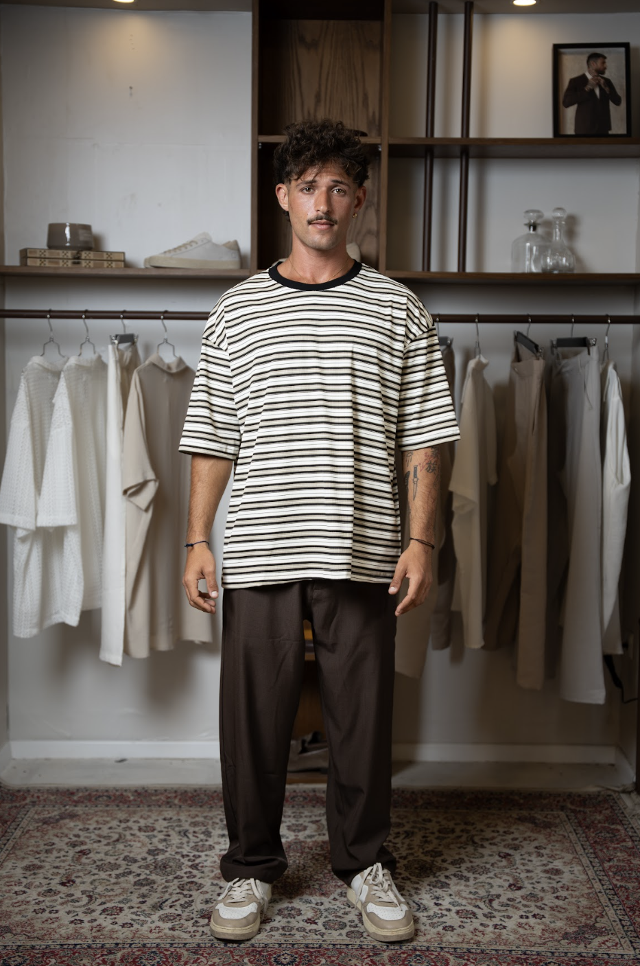 Rib Striped Shirt
