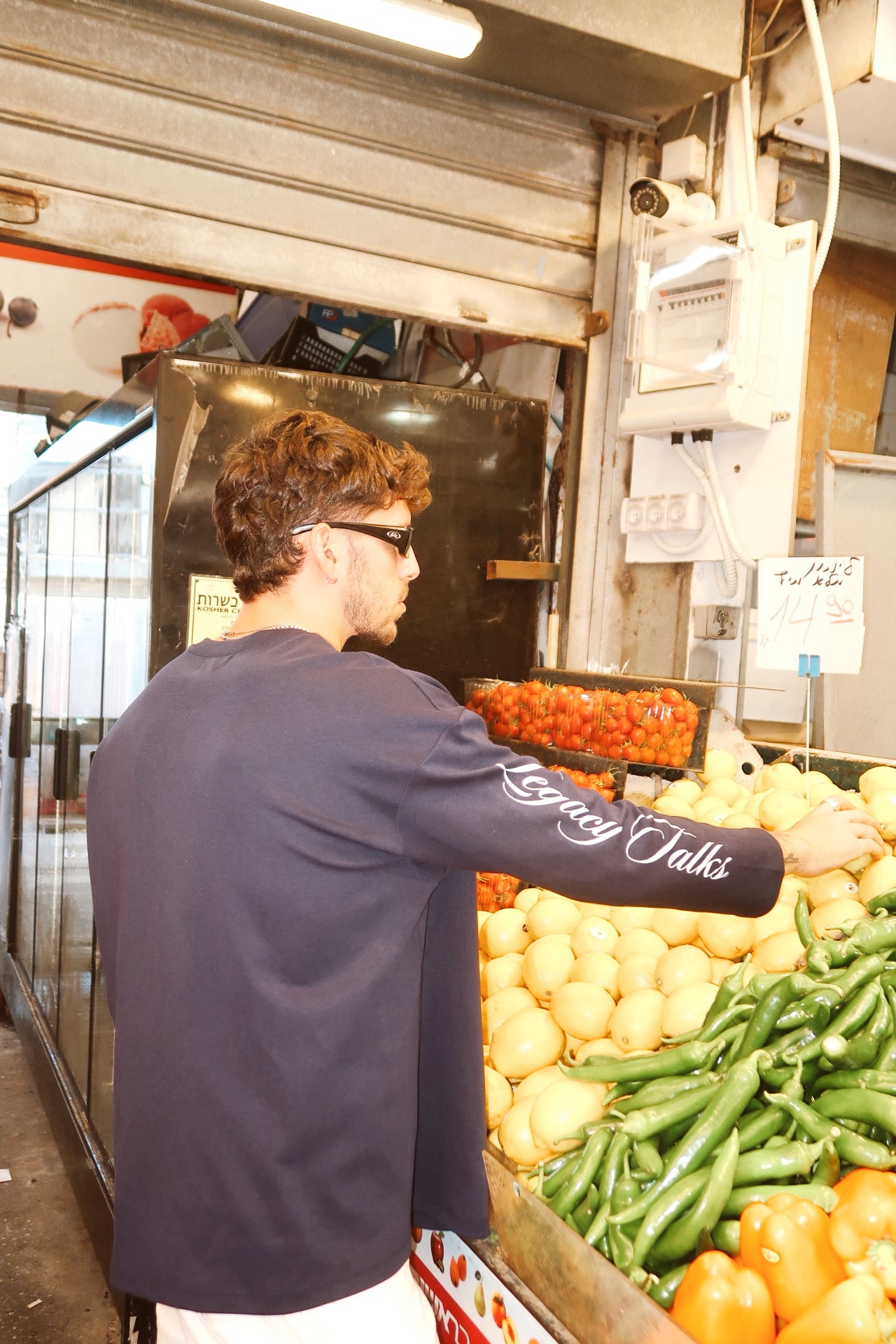 Navy Oversized Basic Long Sleeve T