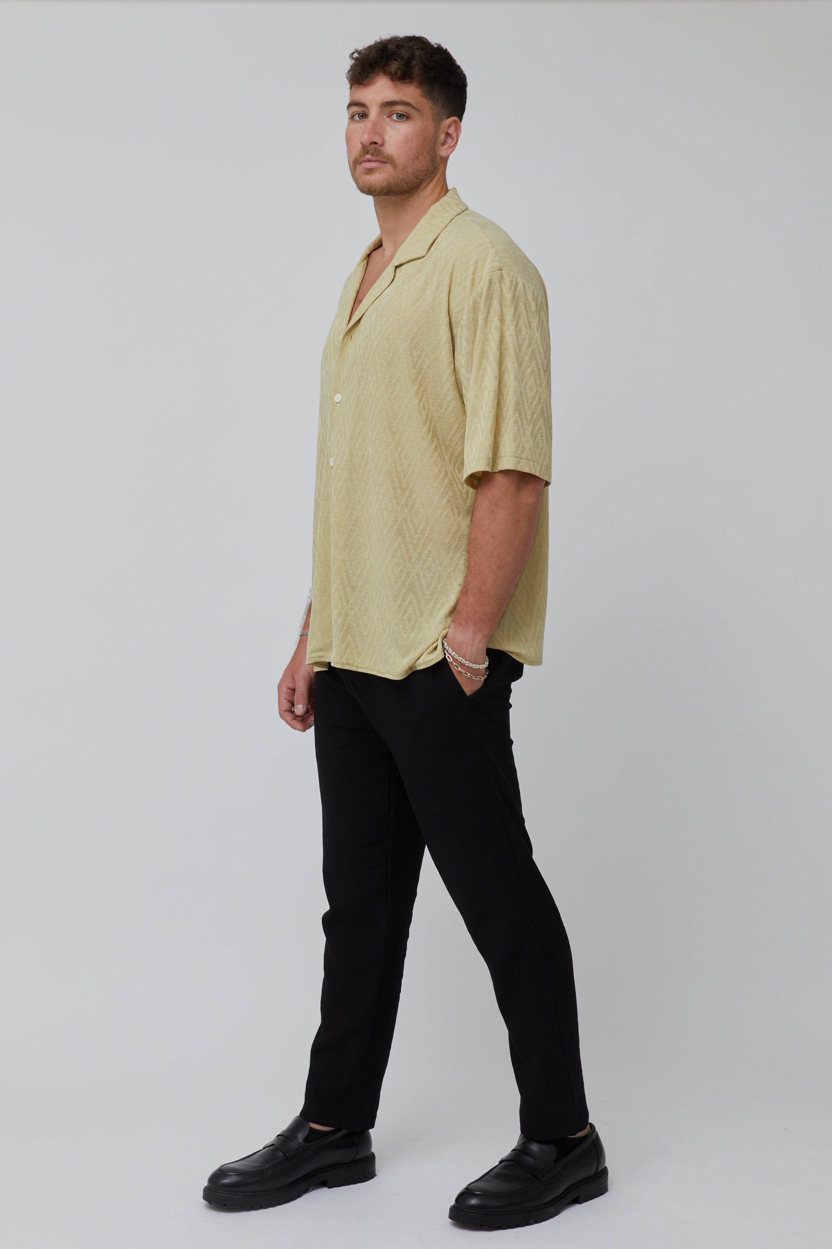 Oversized mint spring shirt