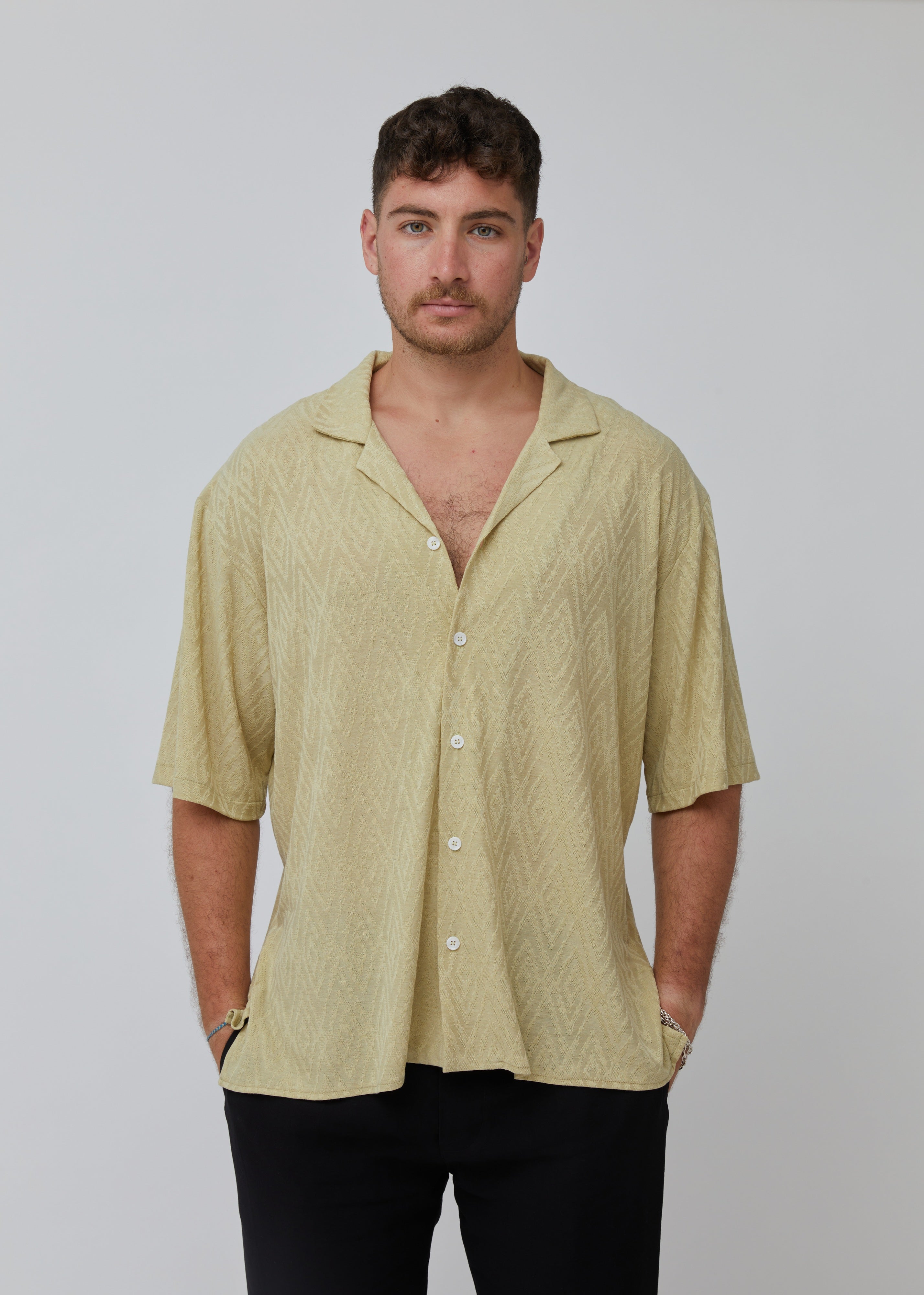 Oversized mint spring shirt