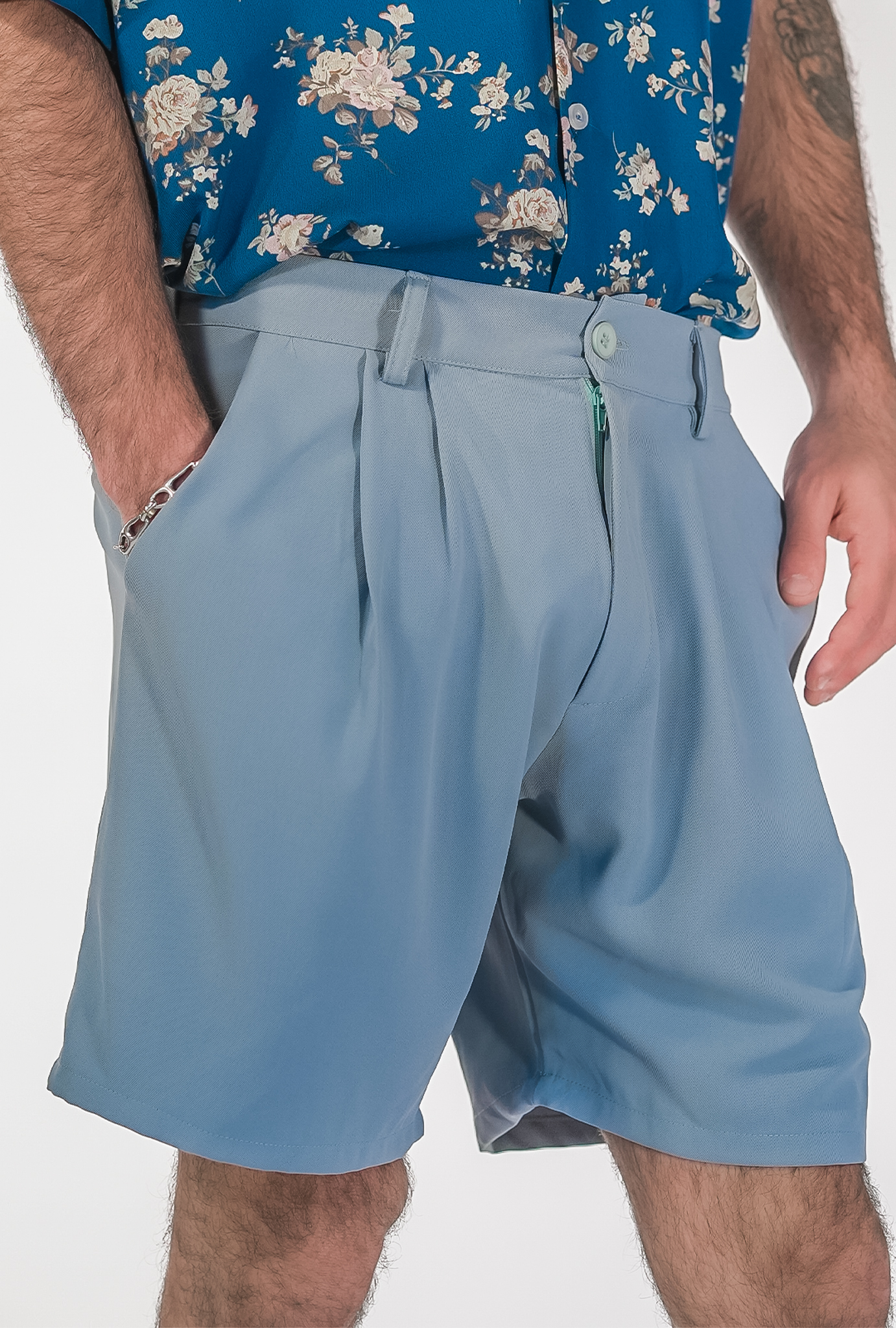 מכנס אנג'ל קצר תכלת