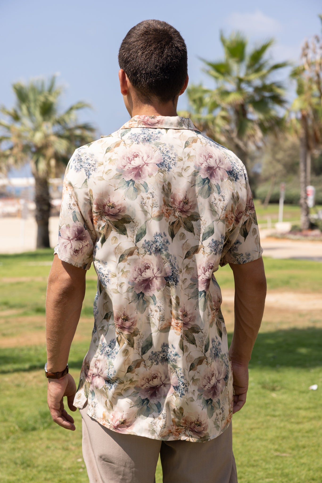 Printed Pink Floral Shirt