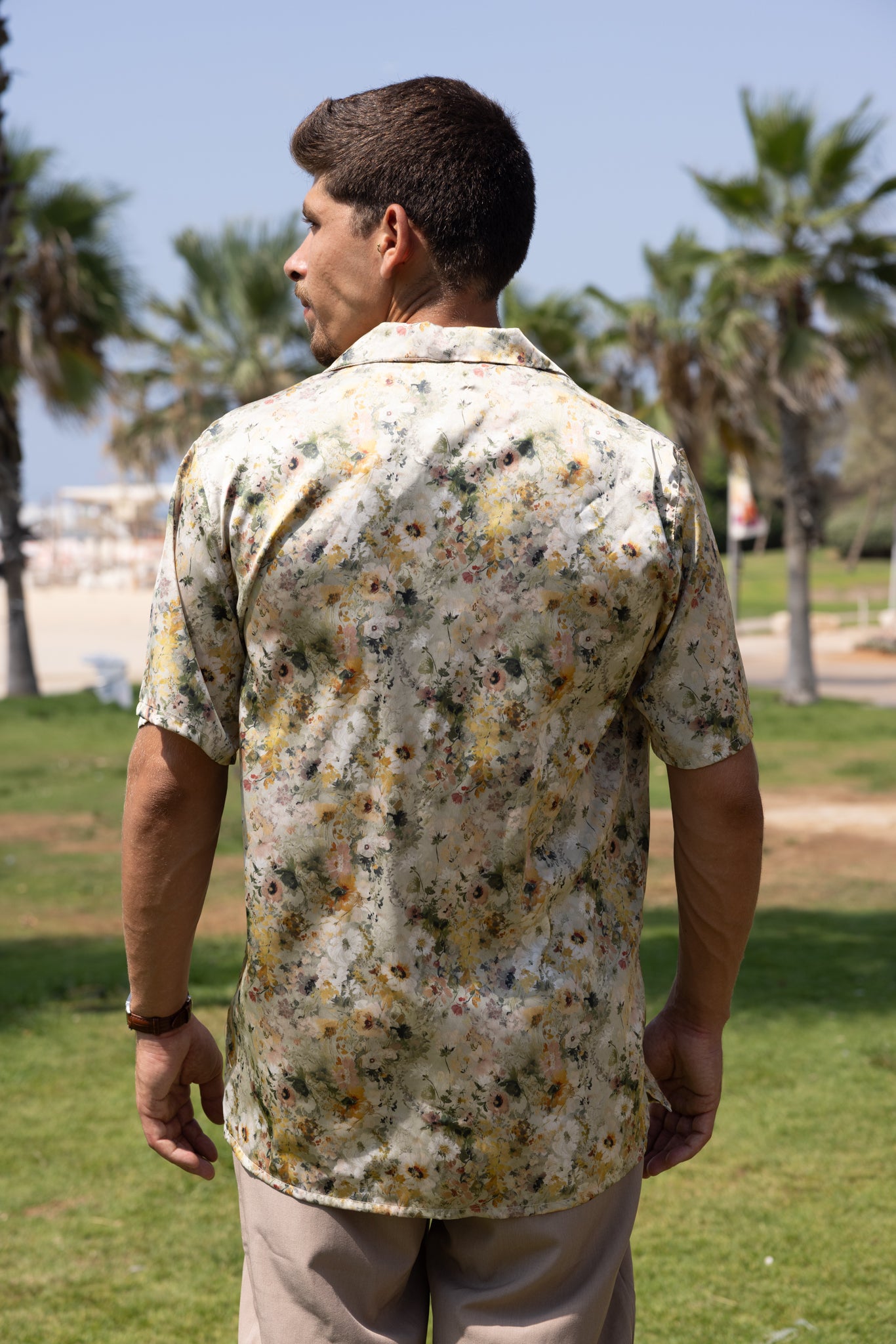 Printed Mustard Floral Shirt