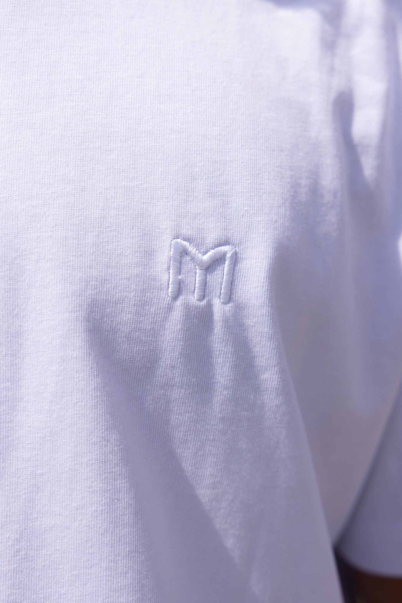 White Basic Logo t Shirt