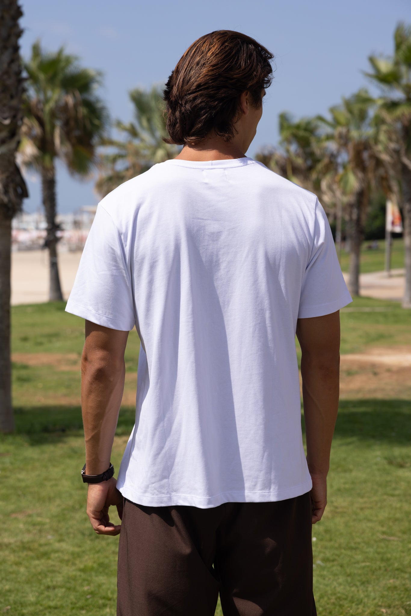 White Basic Logo t Shirt