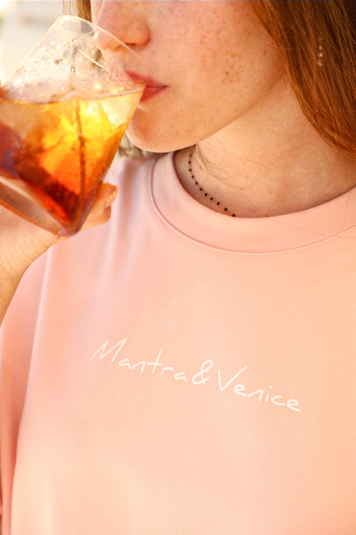 Oversized peach T