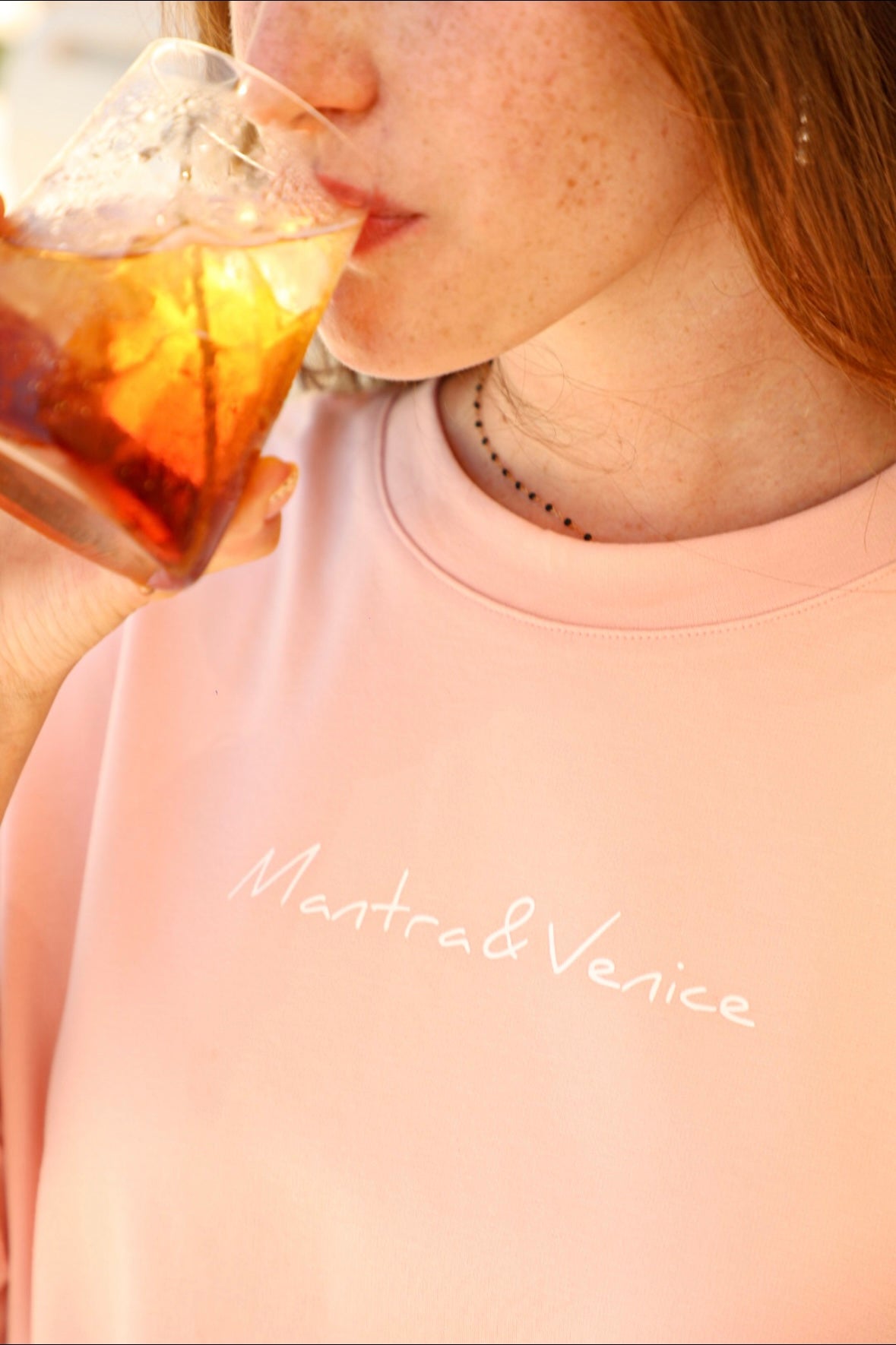 Oversized peach T