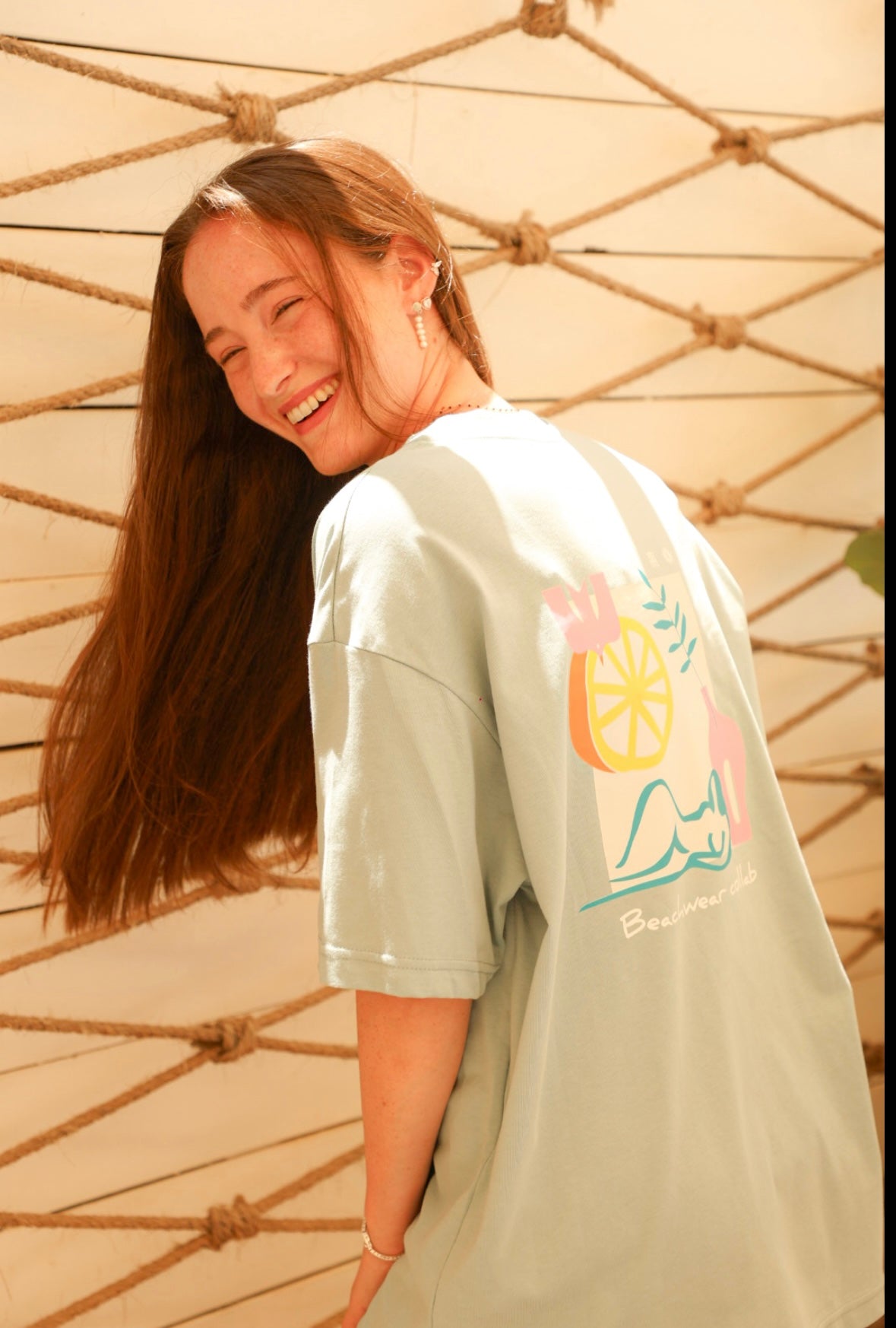 Light blue T