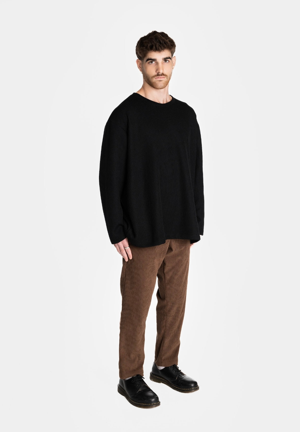 Black Knit Oversized Sweater