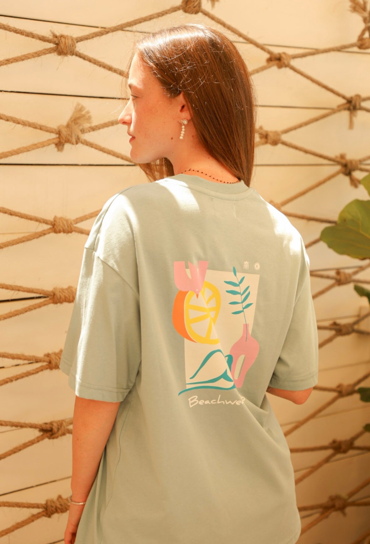 Light blue T