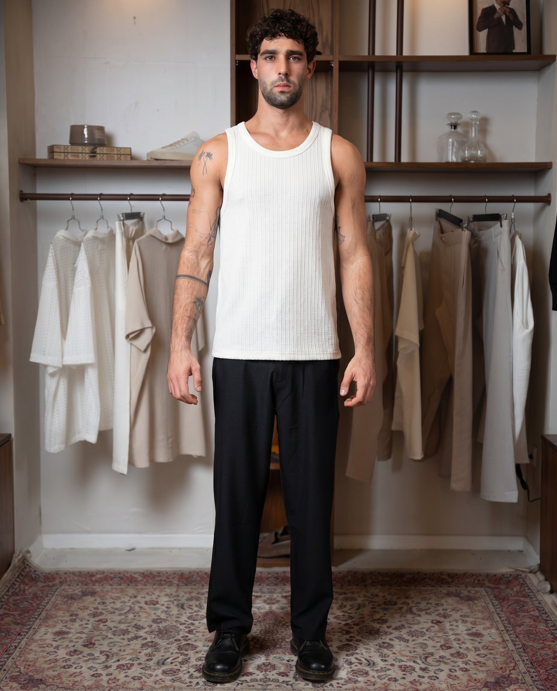 White Rib Tank