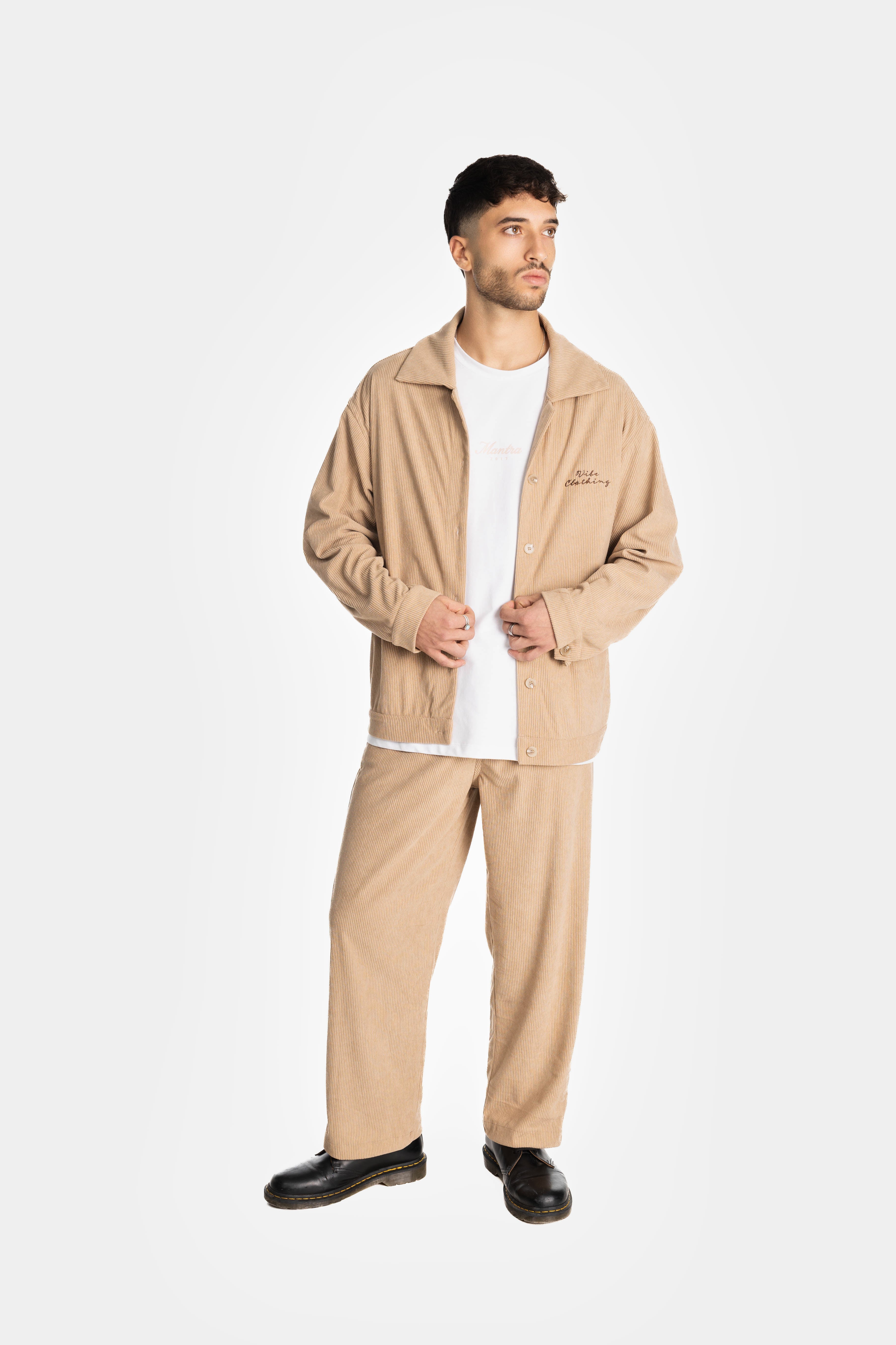 Camel Loose Corduroy Jacket