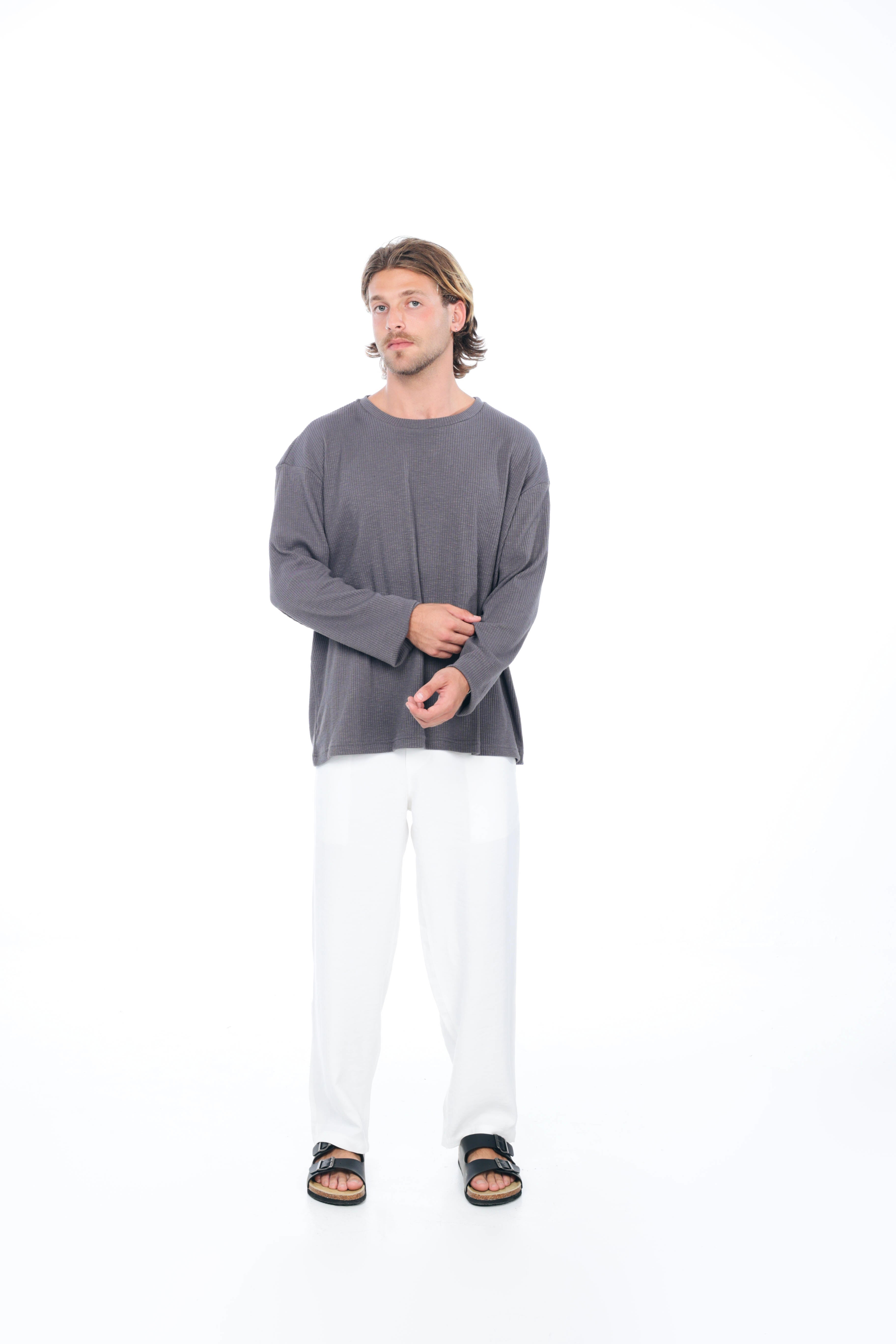 Gray Long Sleeve Autumn T