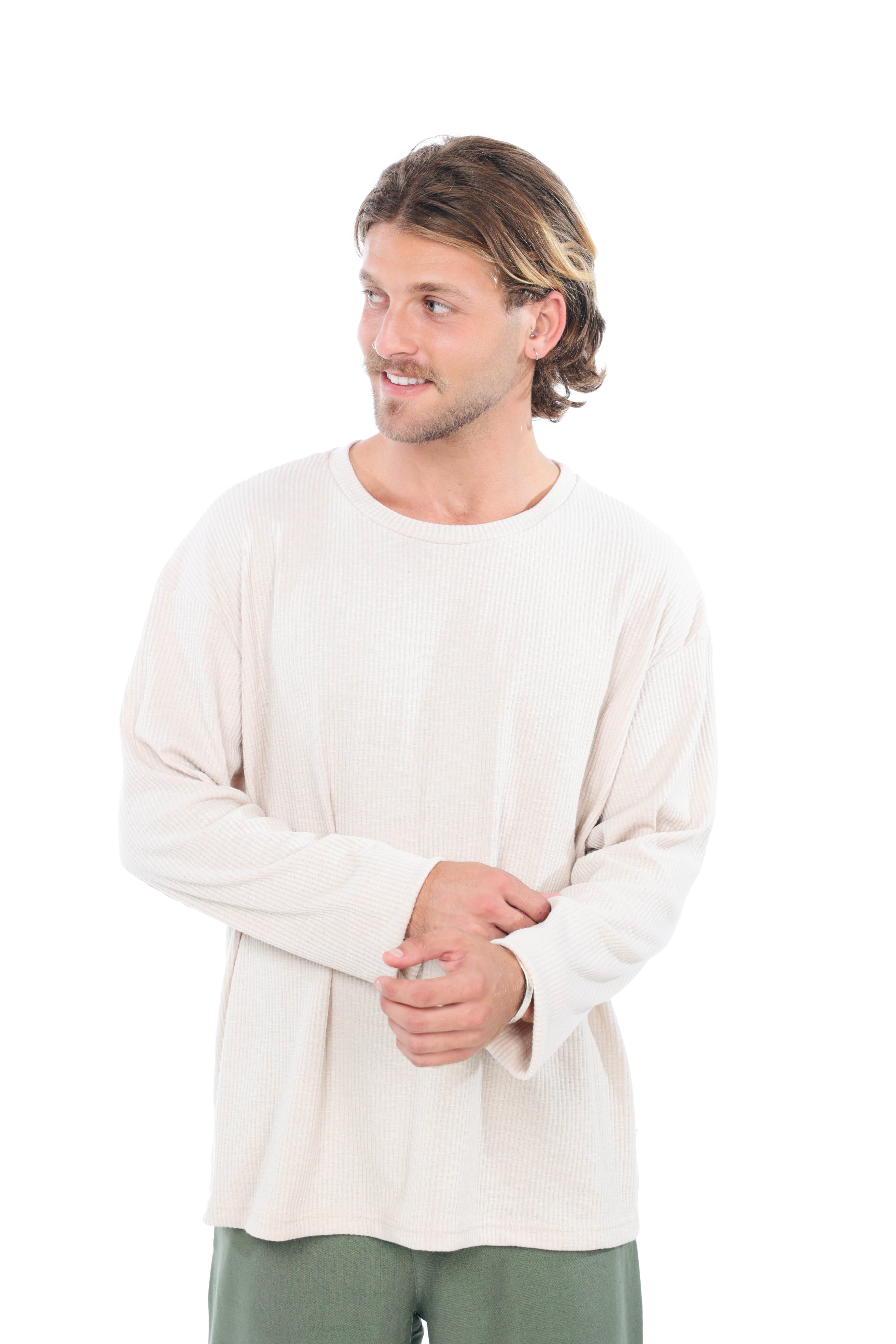 Cream Long sleeve Autumn T