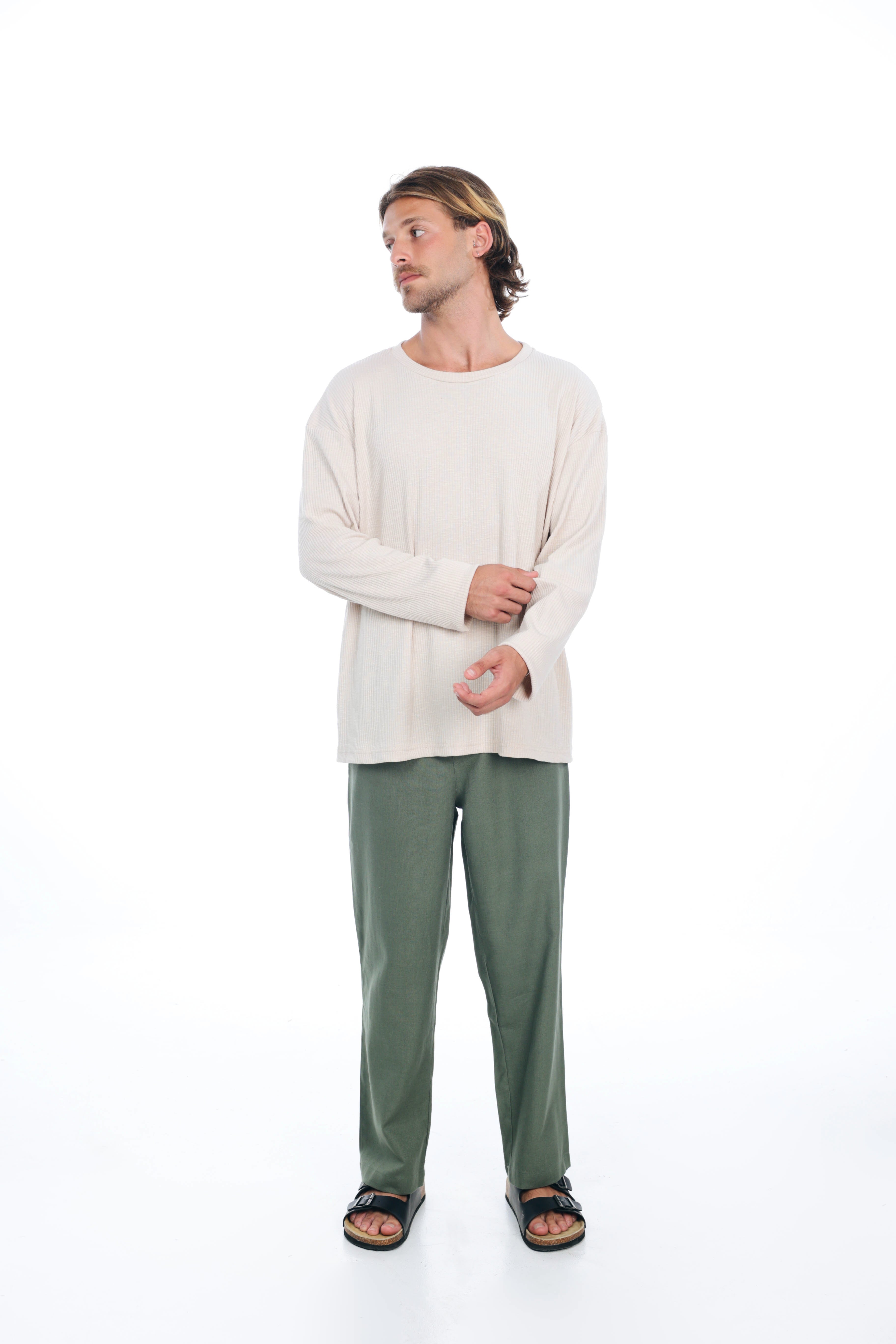 Cream Long sleeve Autumn T