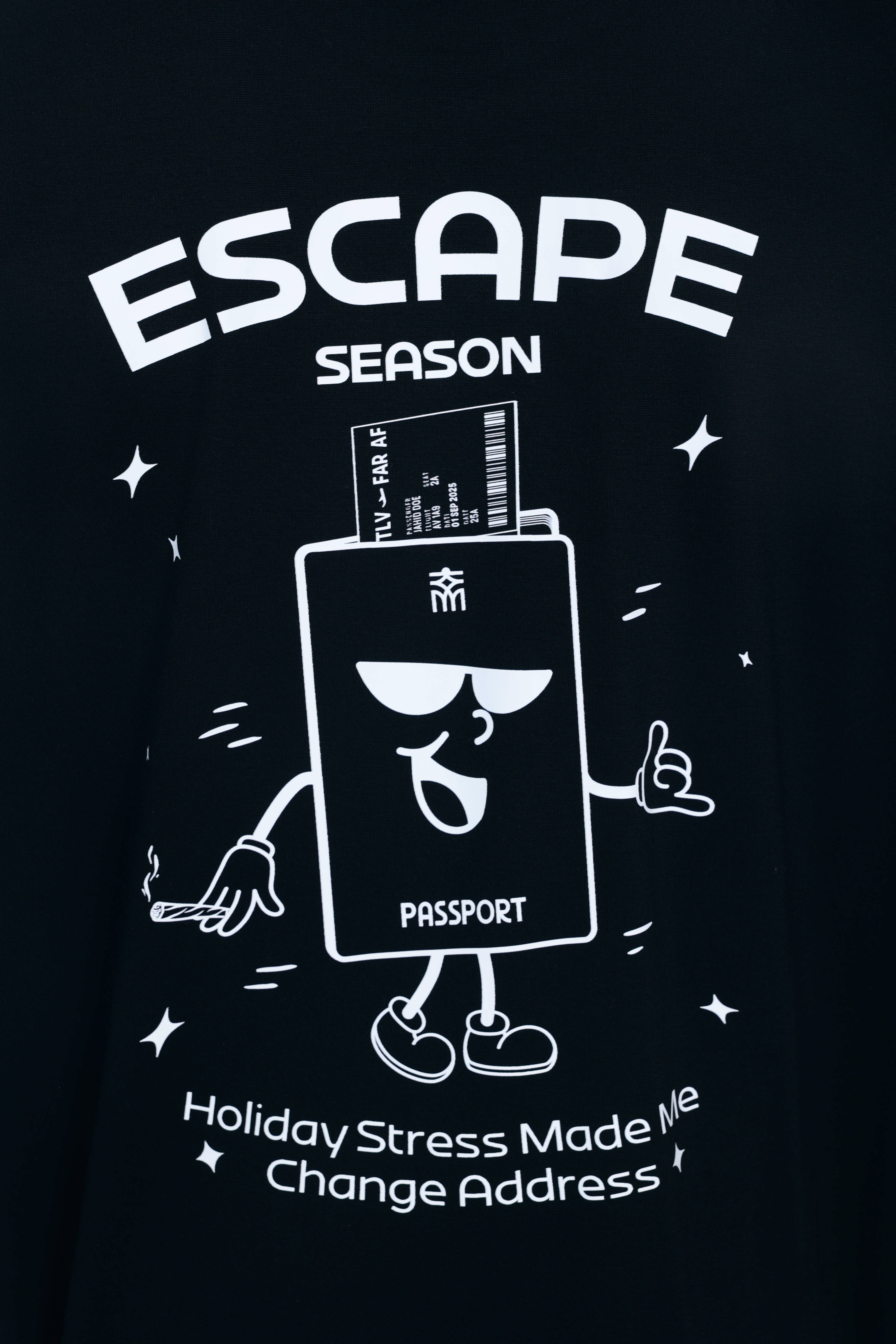 Black Escape Oversized T