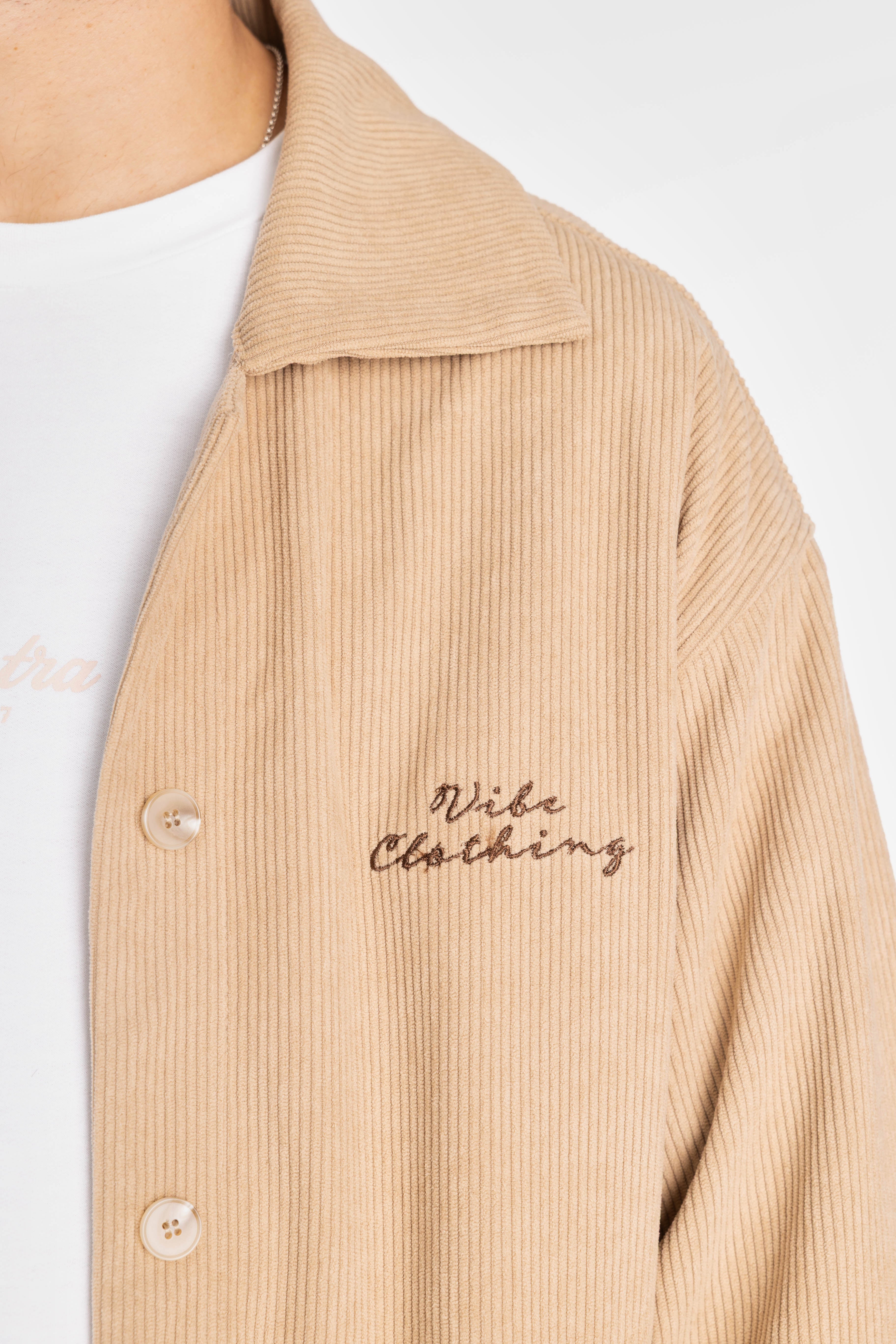 Camel Loose Corduroy Jacket